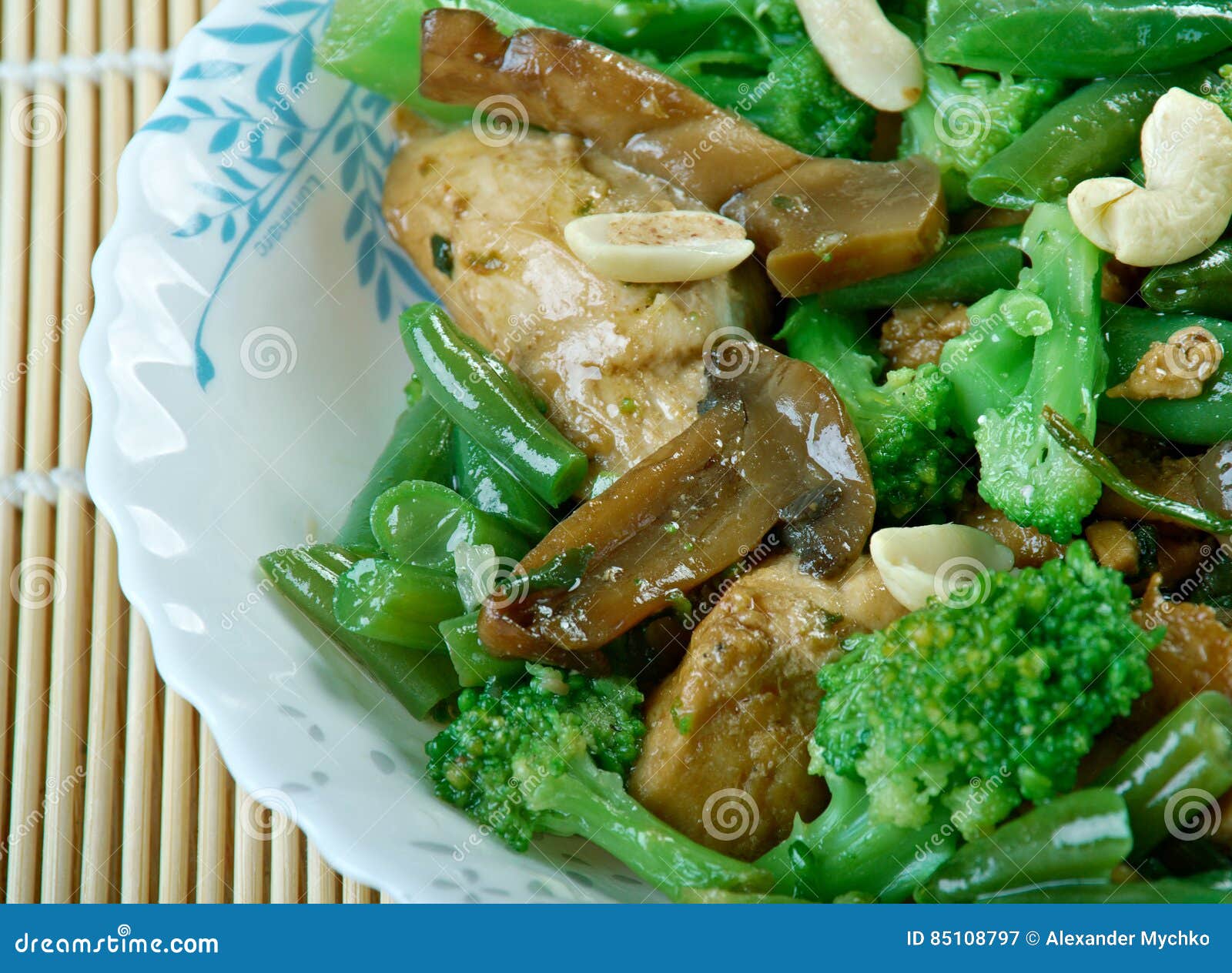 Chicken almond ding stock image. Image of healthy, studio 85108797