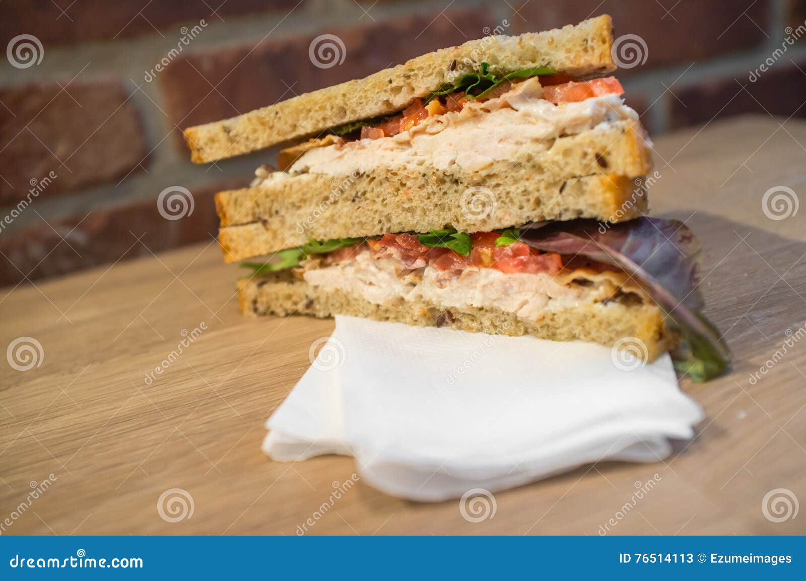 Chicken Bacon Lettuce Tomato Stock Image Image of snack, meal 76514113
