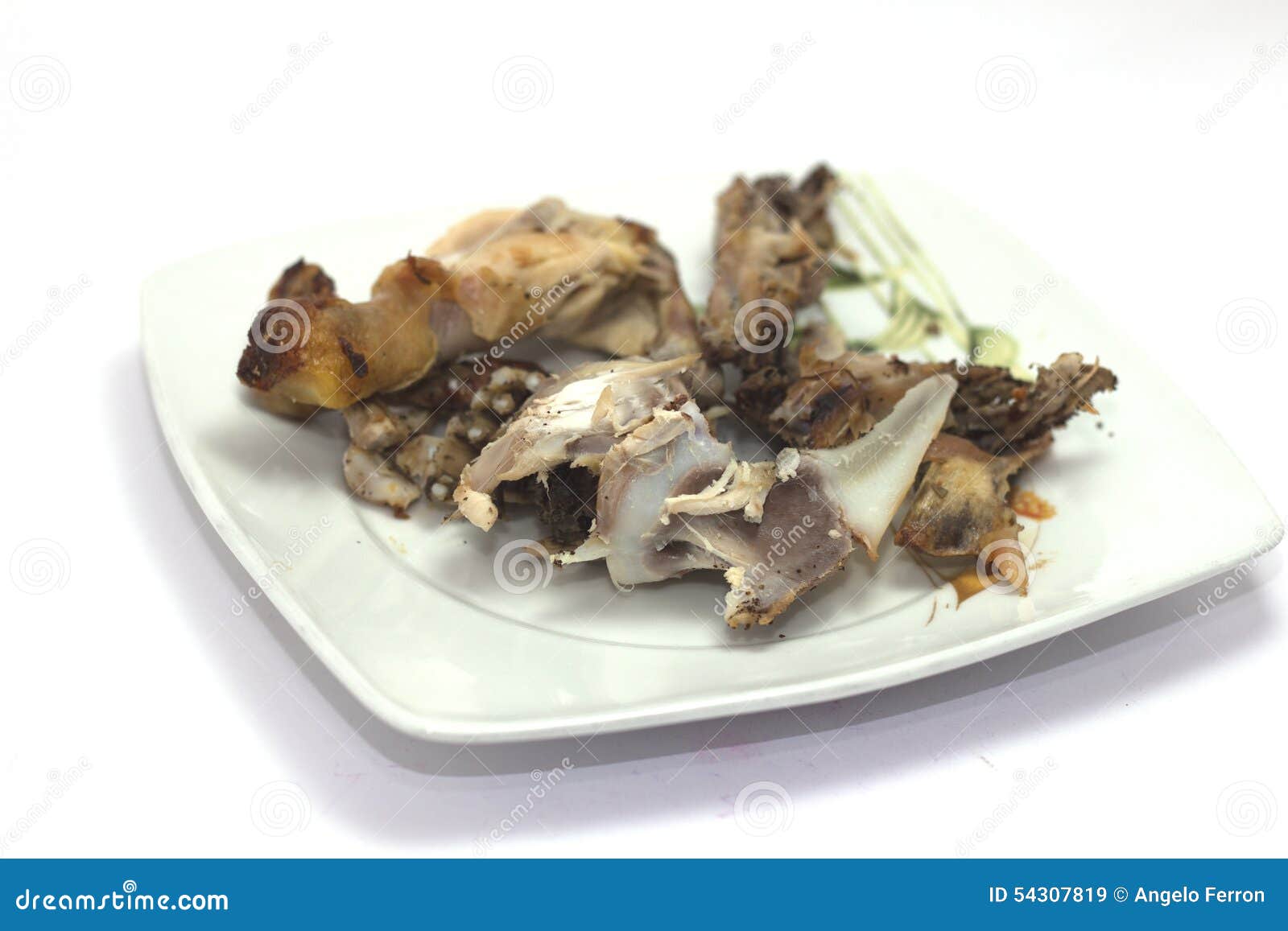 Chicken bones stock image. Image of white, chopped, browned 54307819