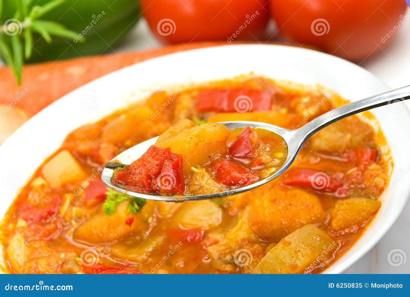 Chicken Breast Soupstew with Mixed Vegetable an Stock Image Image