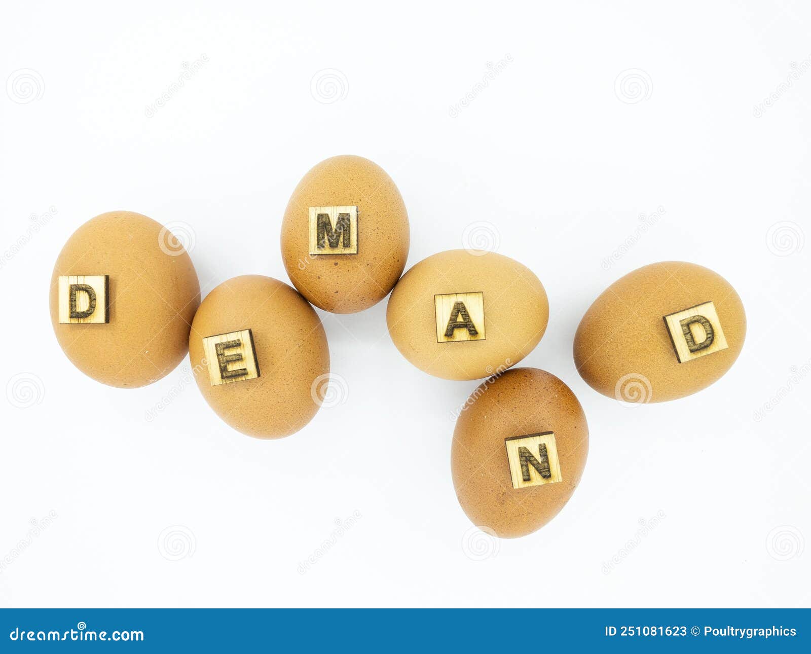 Chicken Brown Eggs Demand. Supply and Production. Stock Image Image