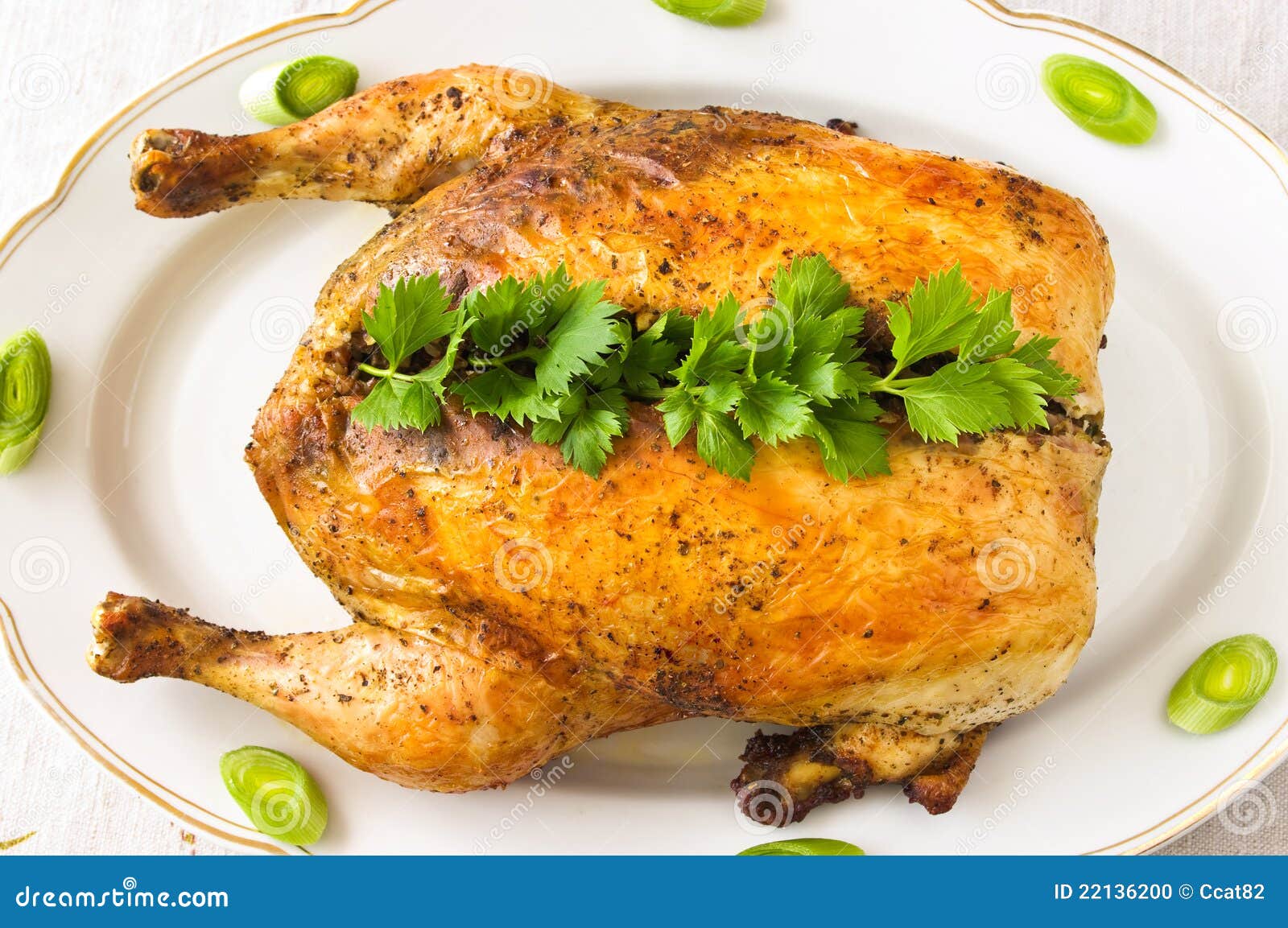 Chicken with buckwheat stock photo. Image of golden, american 22136200