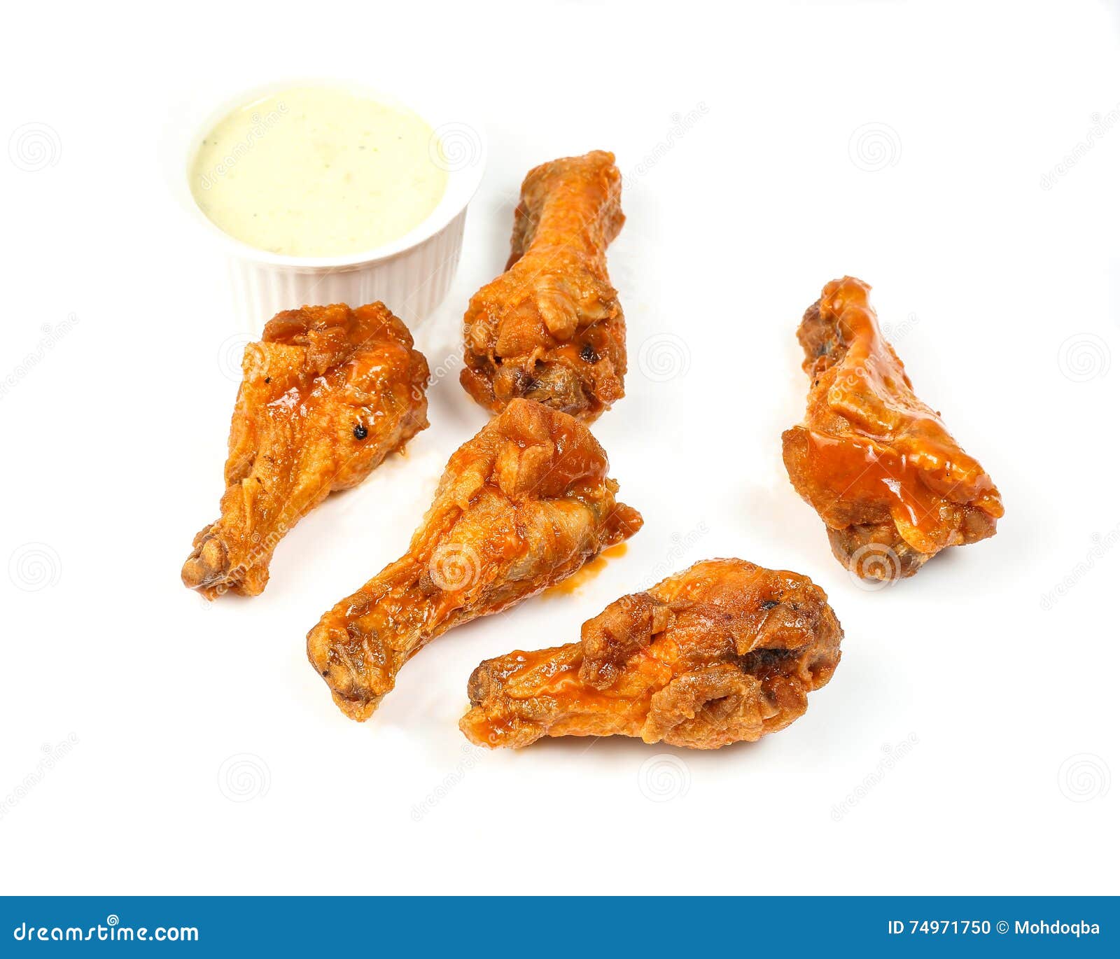 Chicken buffalo wing stock photo. Image of dinner, chicken 74971750