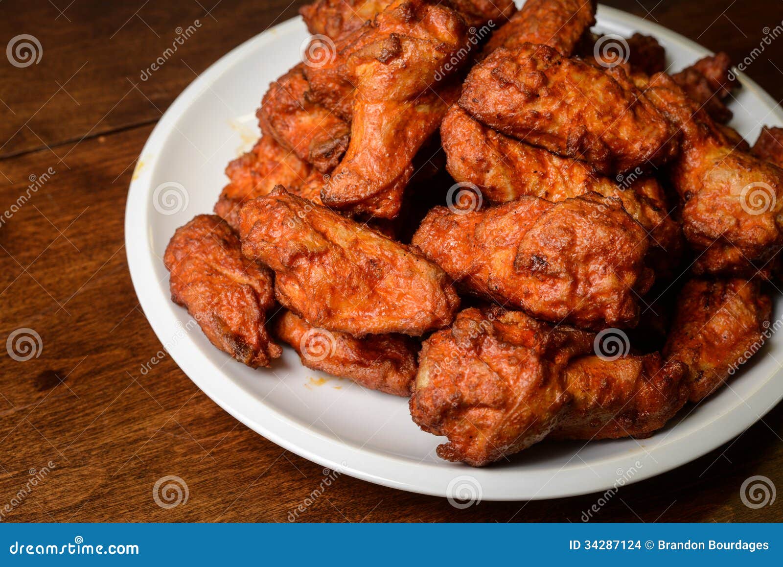 Chicken Buffalo Wings stock photo. Image of meat, fried 34287124
