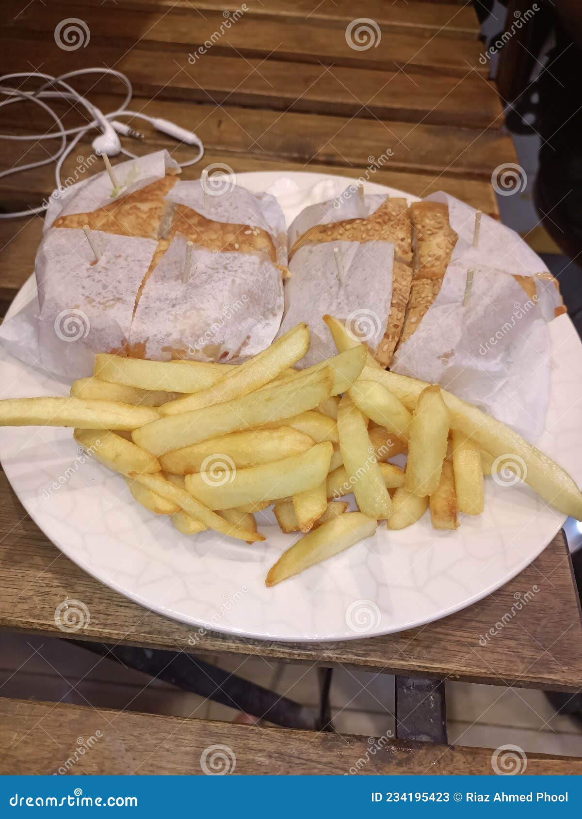 Chicken Burger Finger Chips Stock Image Image of cuisine, finger