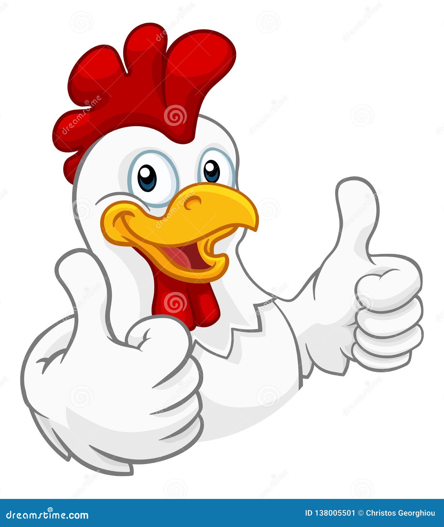chicken cartoon rooster cockerel character