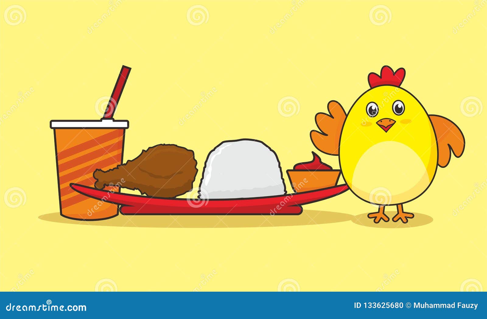 Funny Chicken Show Fried Chicken Menu with Rice, Sauce and Drink Stock Vector - Illustration of holiday, easter: 133625680 Funny Chicken Show Fried Chicken Menu with Rice, Sauce and Drink Stock Vector - Illustration of holiday, easter: 133625680