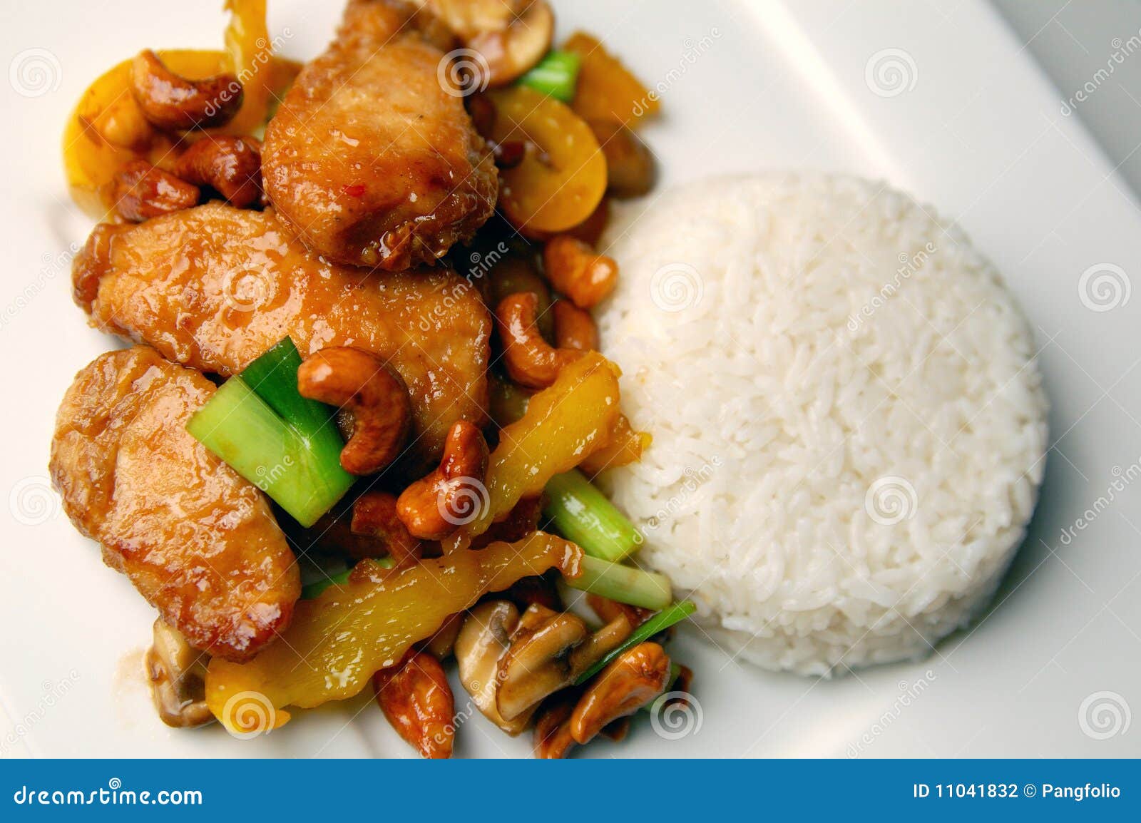 Chicken with cashew nuts stock photo. Image of asian - 11041832