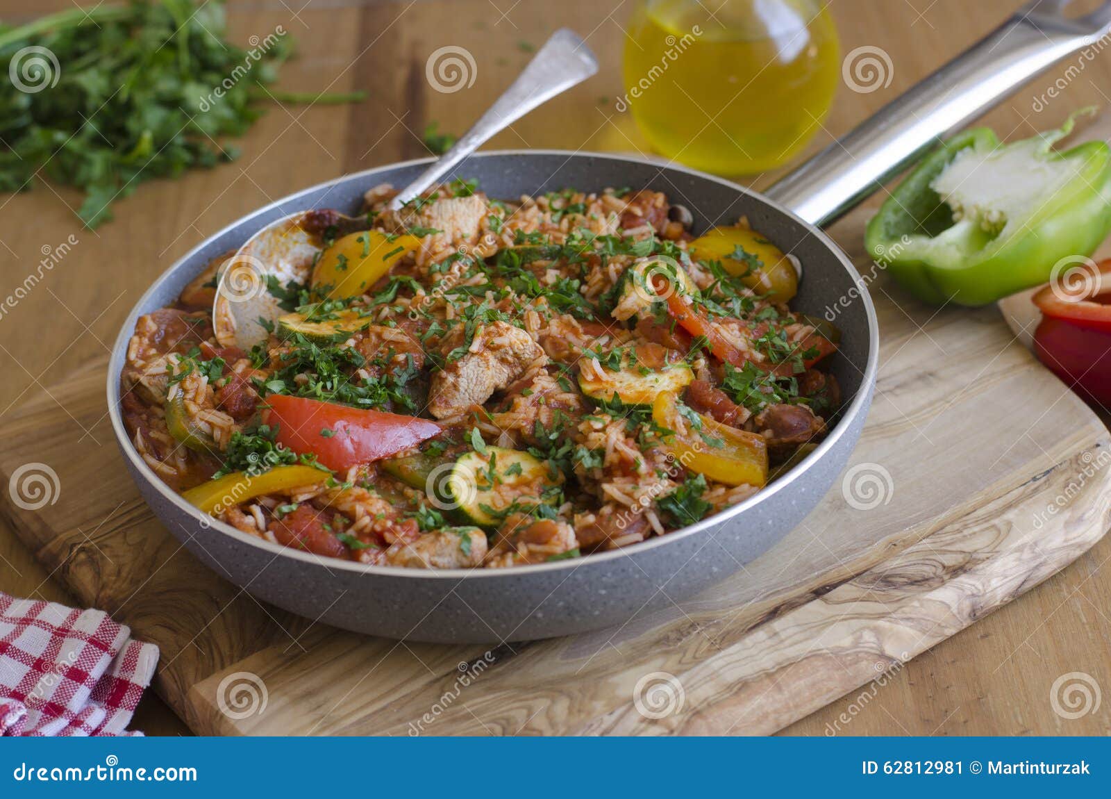 Chicken and Chorizo Jambalaya Stock Image Image of lunch, horizontal