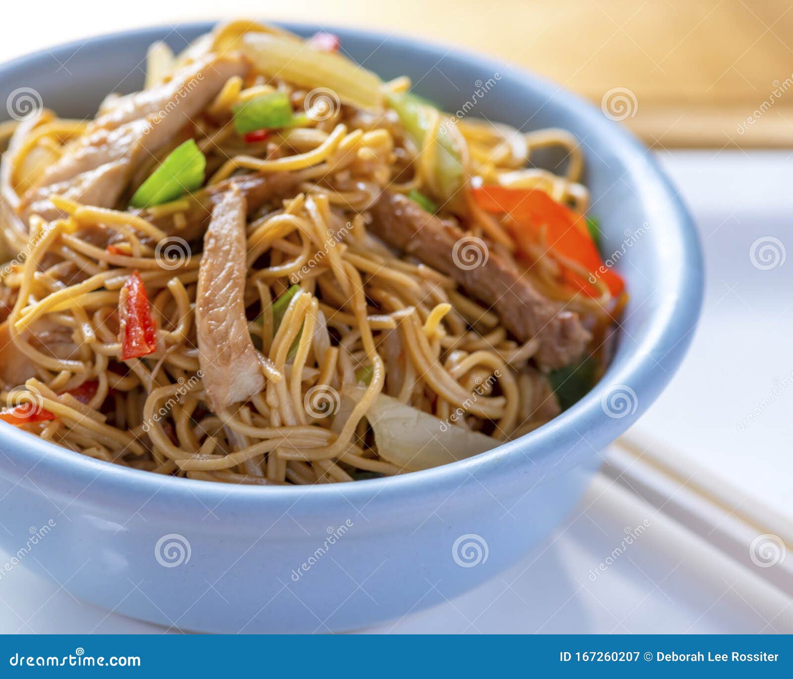 Chicken chow mein 1 stock image. Image of delicious - 167260207