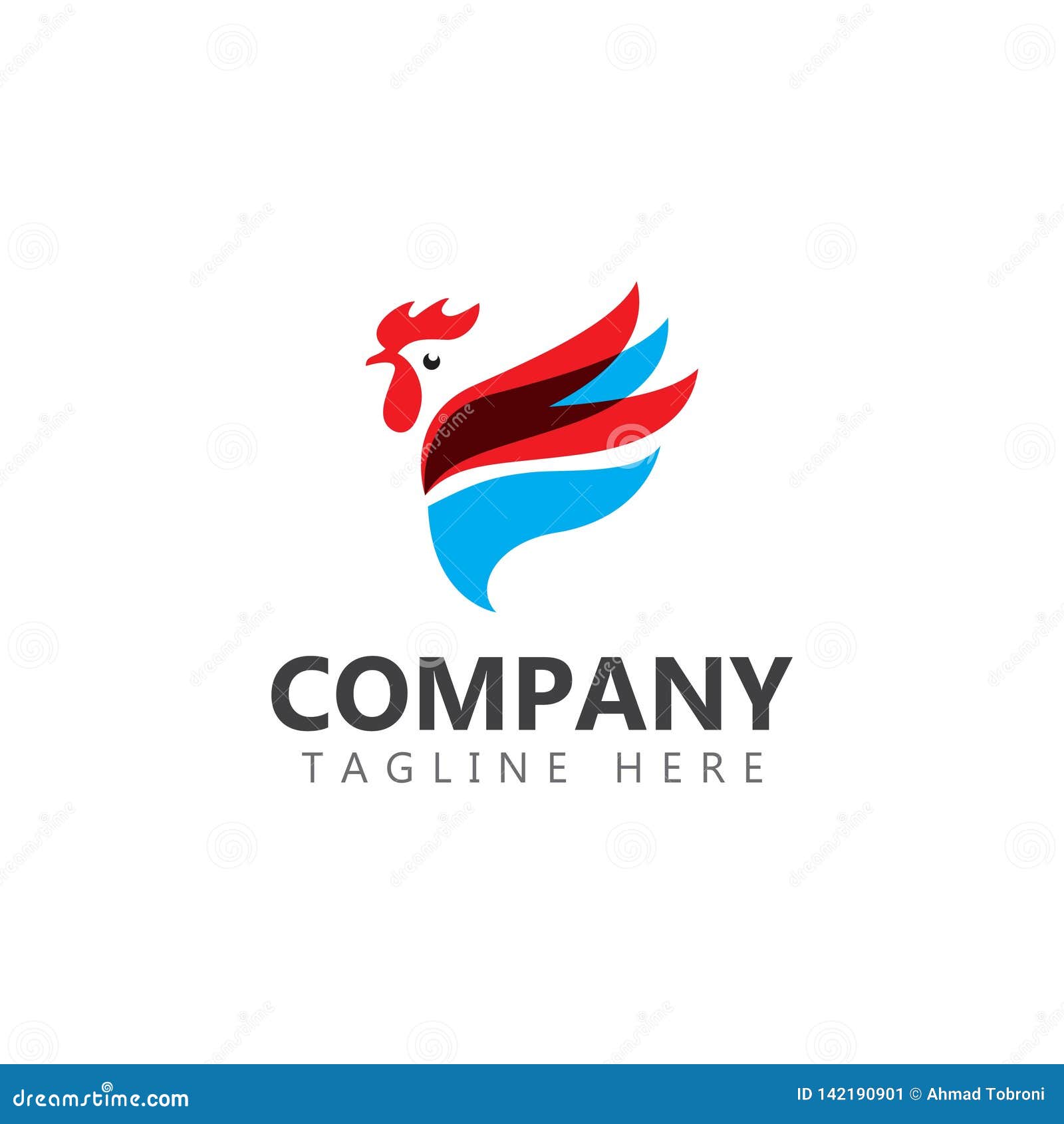 Chicken Company Logo Vector Template Design Illustration Stock Vector Illustration Of Food Meat