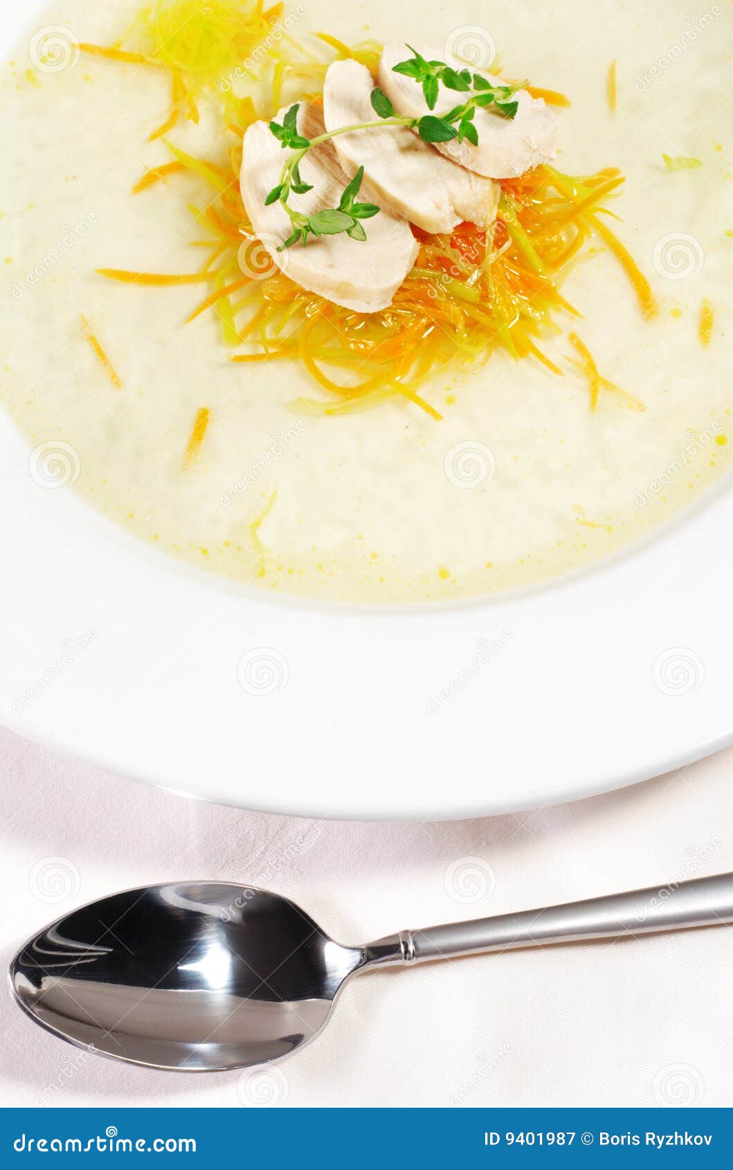Chicken Consomme Soup stock image. Image of delicious 9401987