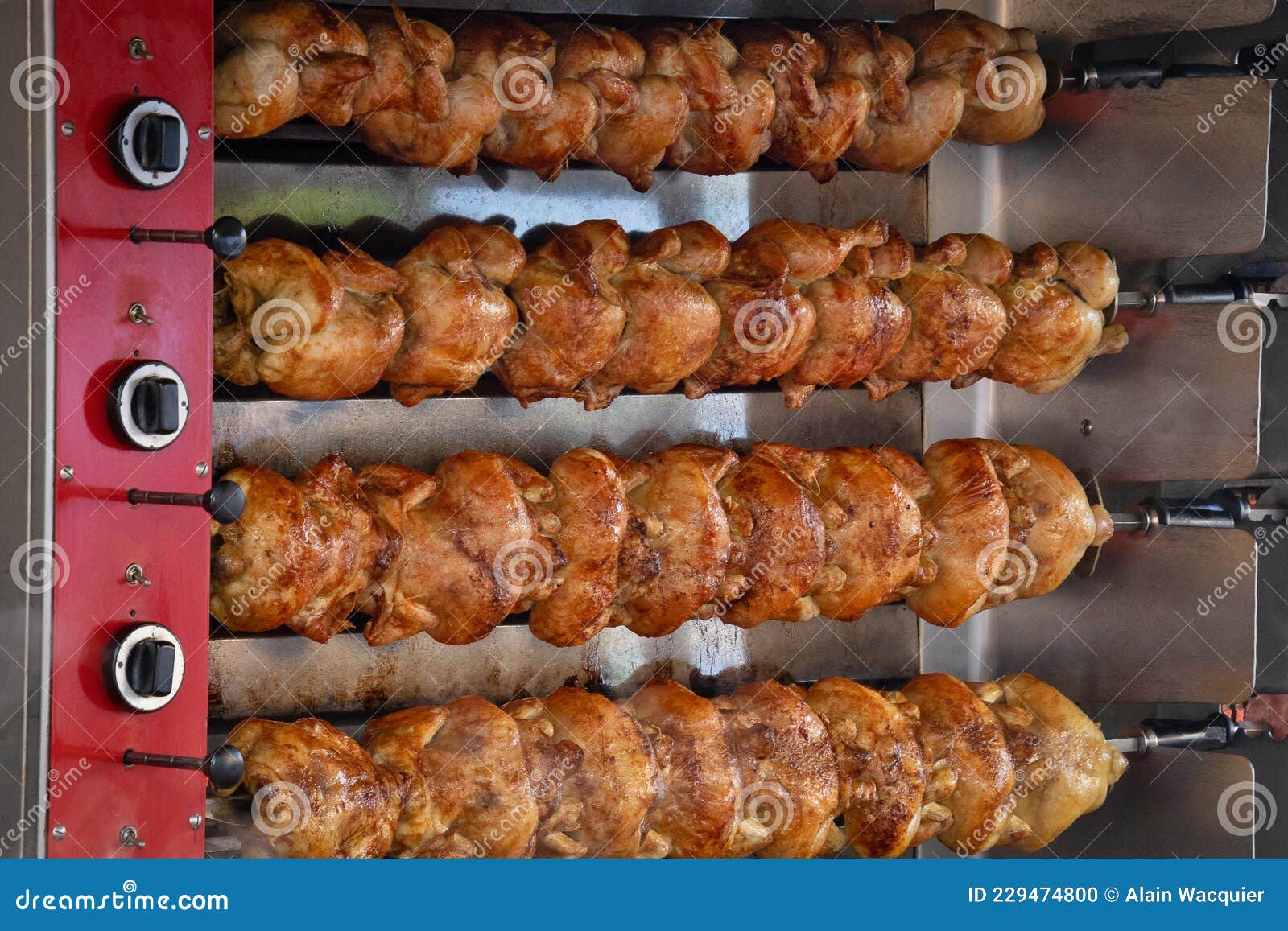 Chicken Cooking on a Roasting Pan Stock Photo Image of cuisine
