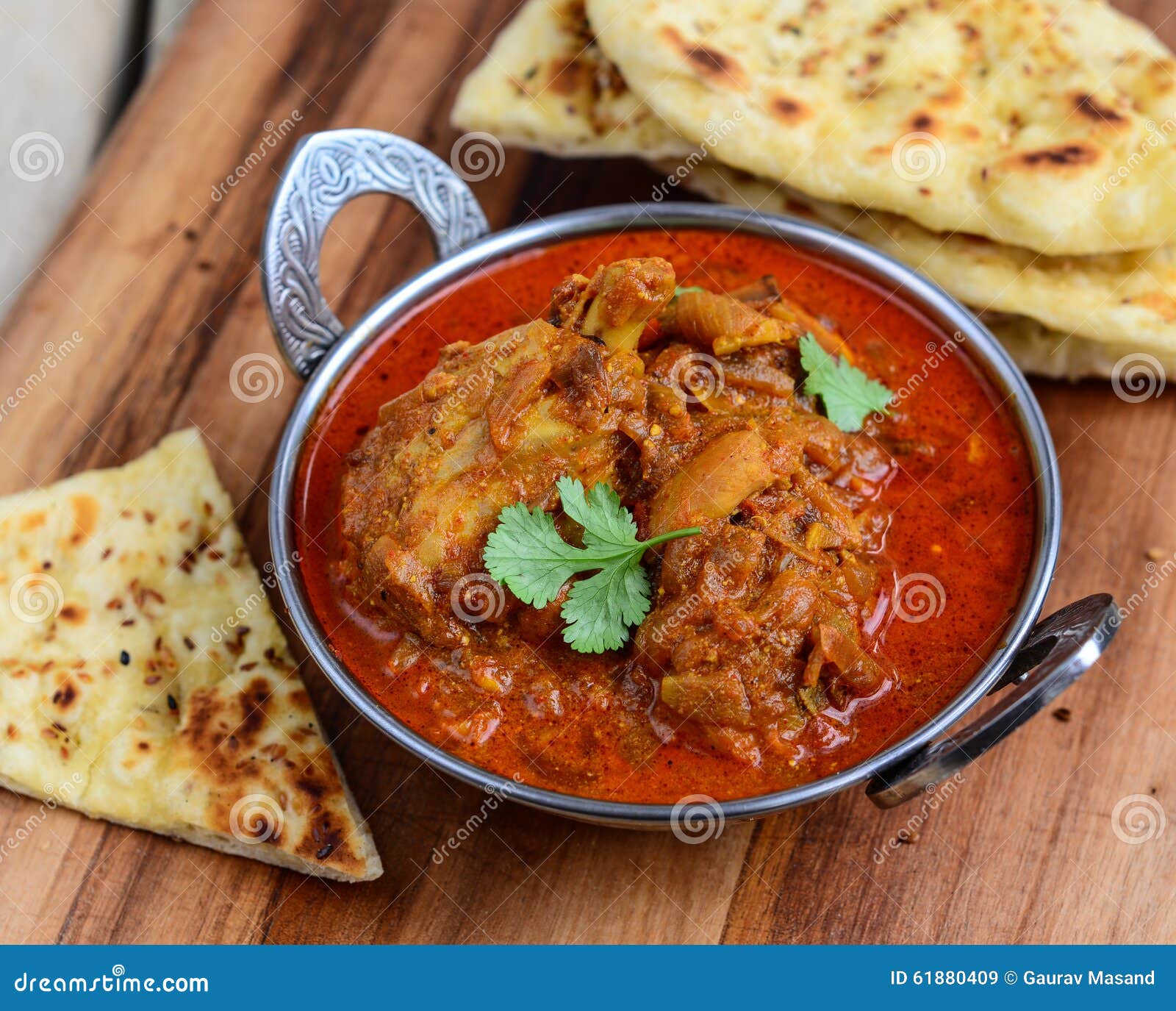 chicken curry with naan