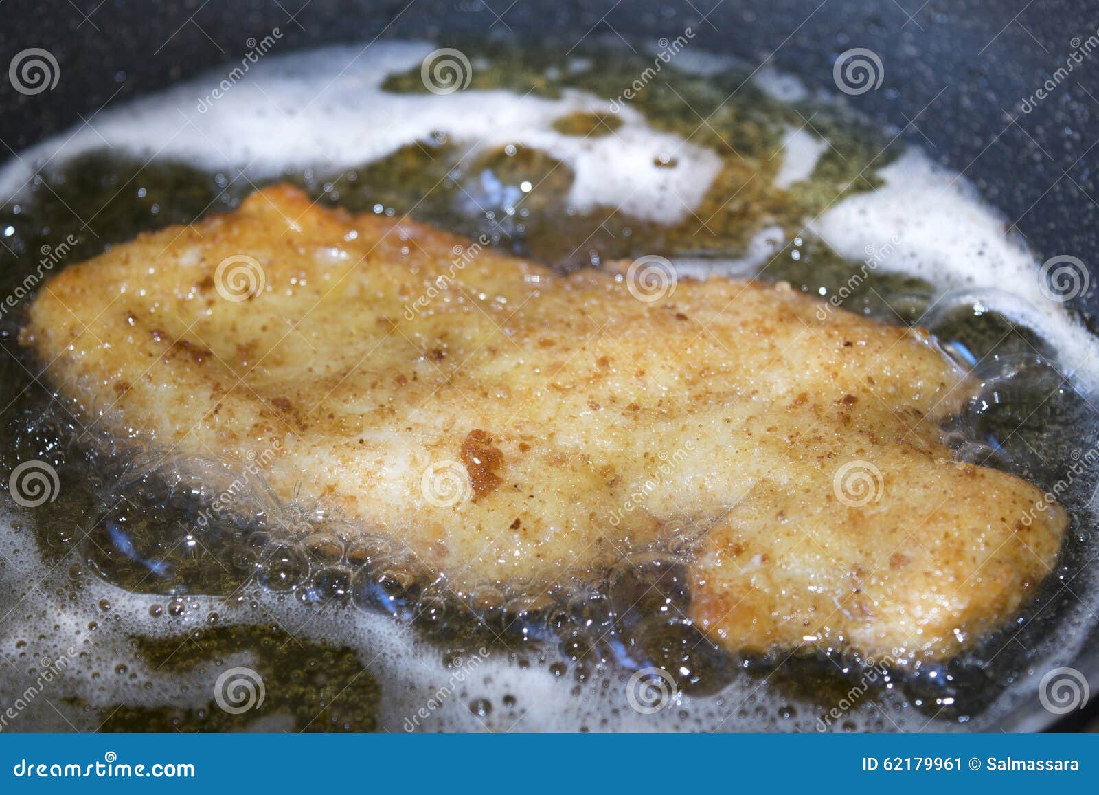 Chicken Cutlet Frying in Pan Stock Image Image of meal, meat 62179961
