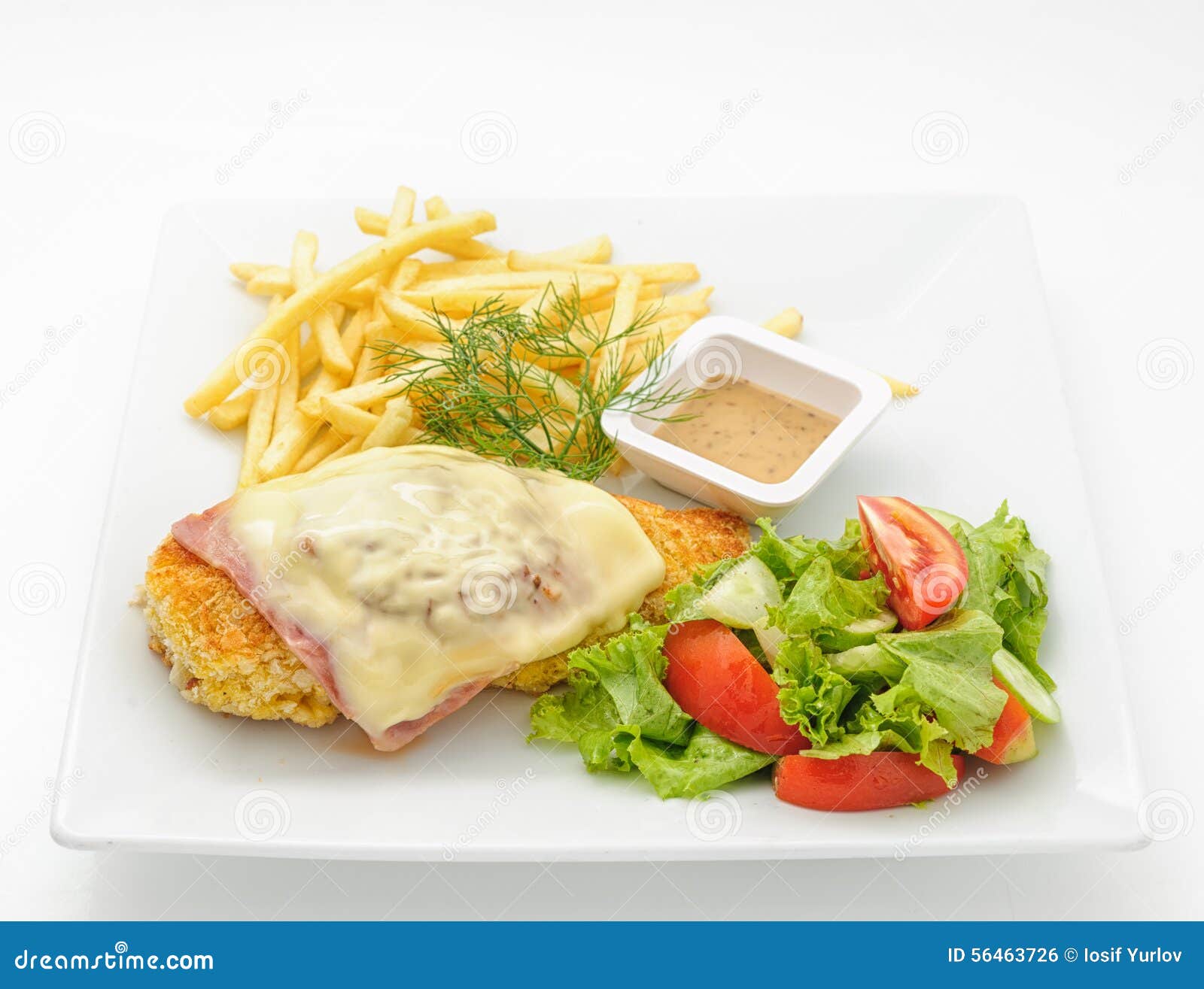 Chicken Cutlet with Ham and Cheese Stock Photo Image of crispy, loaf