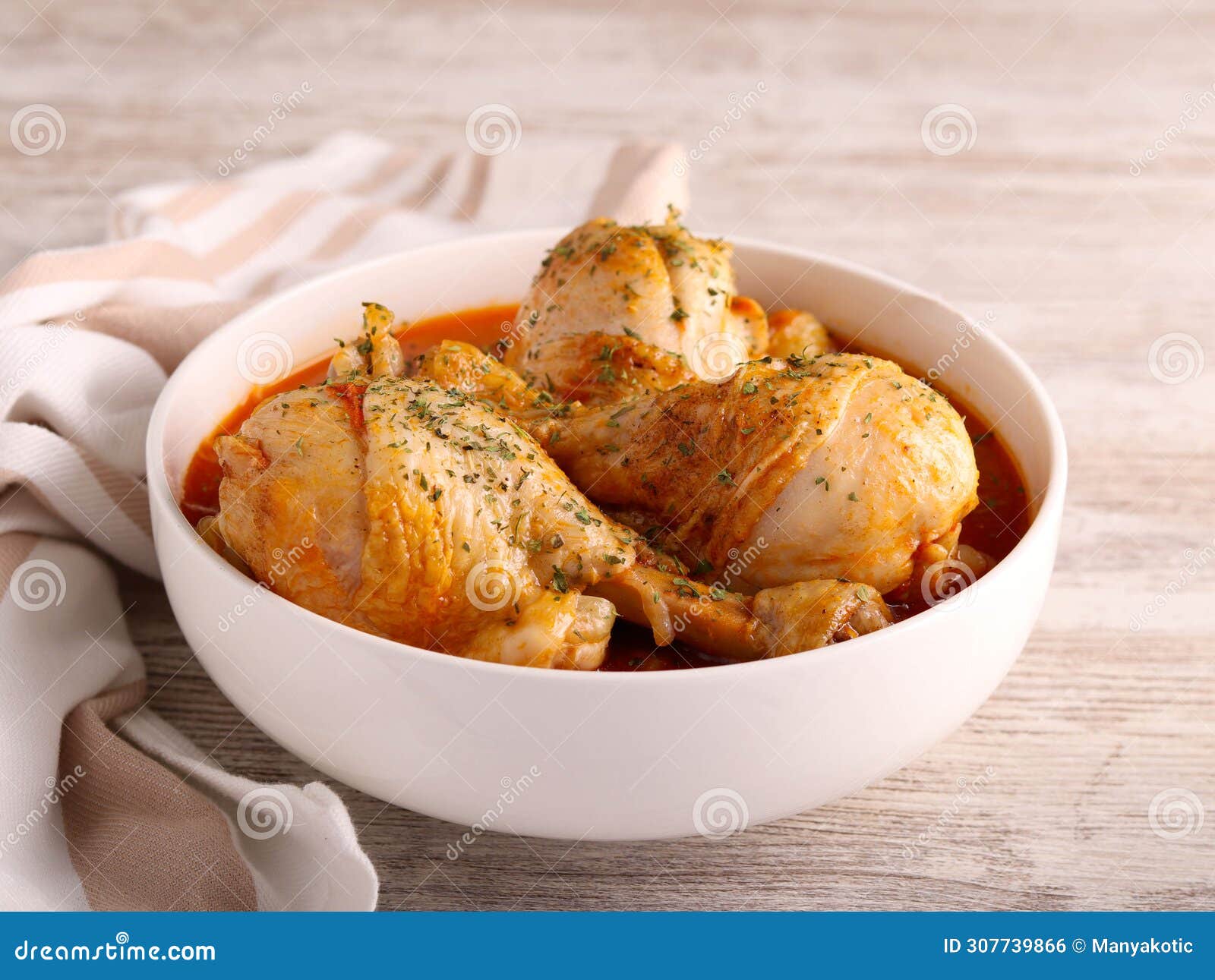Chicken Drumsticks in Tomato Sauce Stock Photo Image of meal, sauce