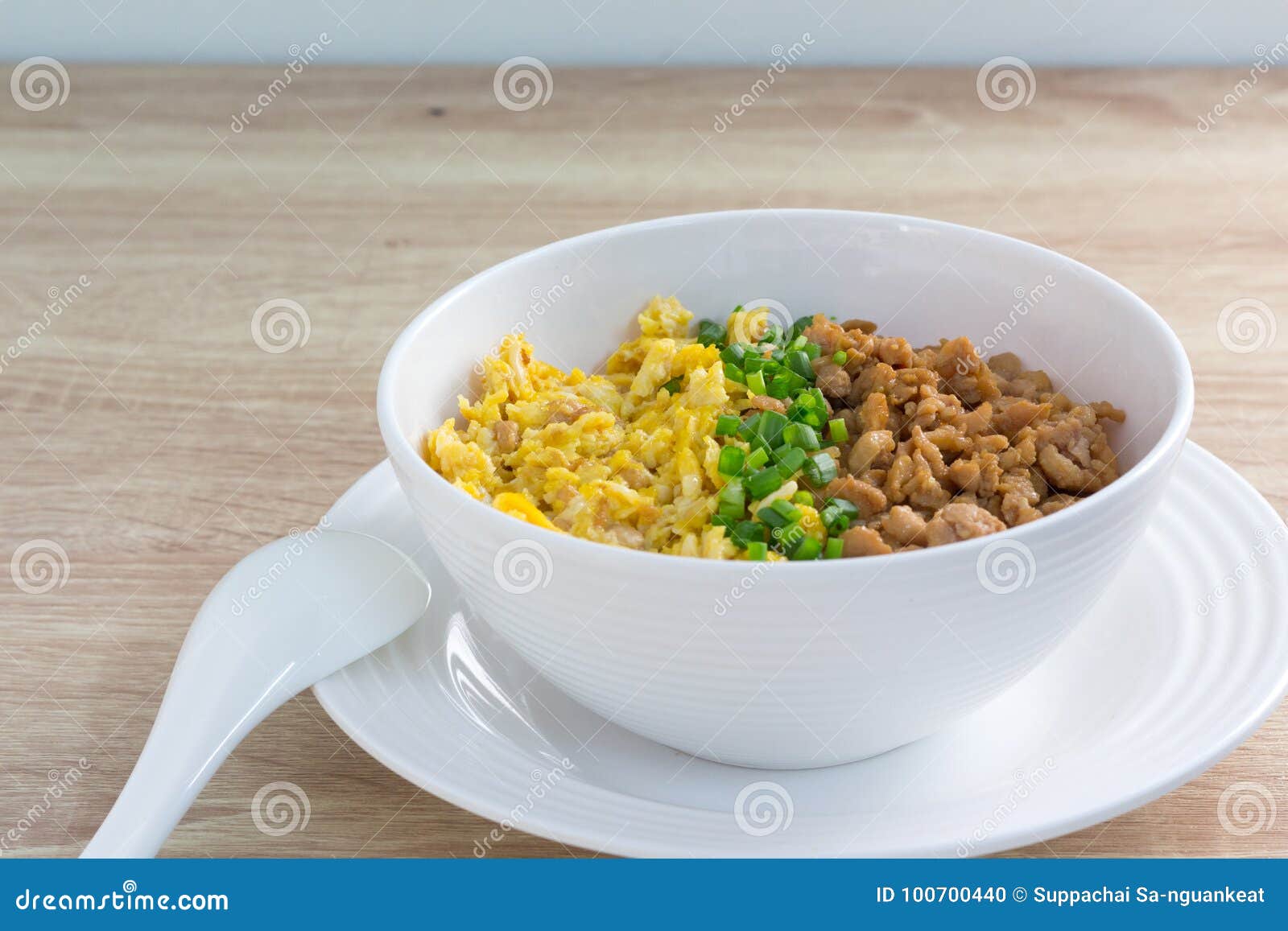 Chicken and Egg with Sauce Over Rice Stock Photo Image of meal, stir