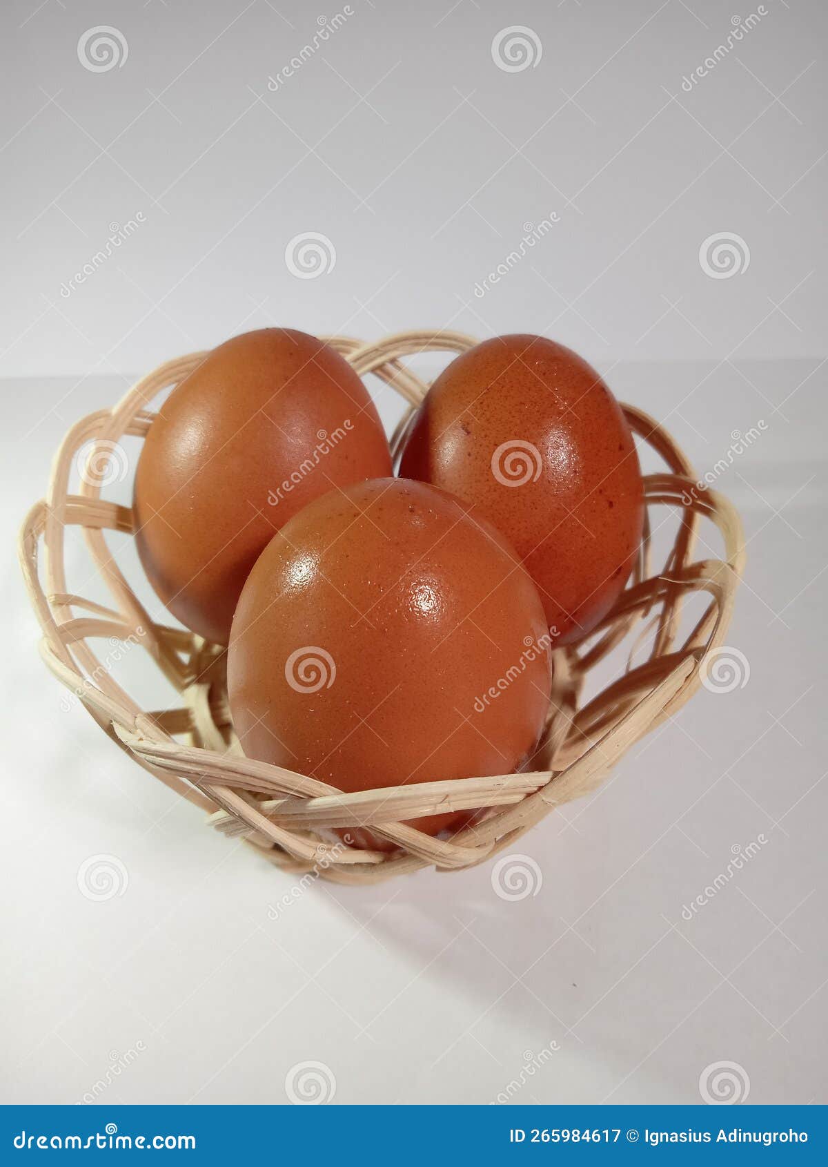 Chicken eggs basket stock image. Image of chicken, eggs 265984617