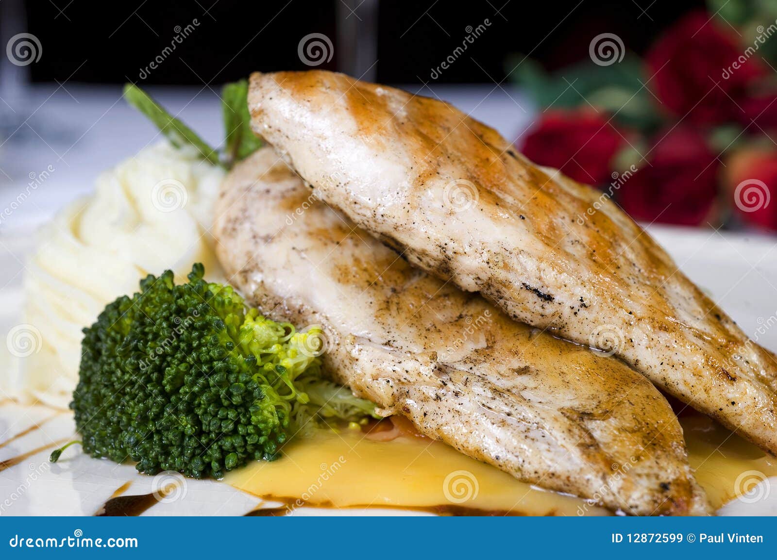 chicken fillet a la carte meal