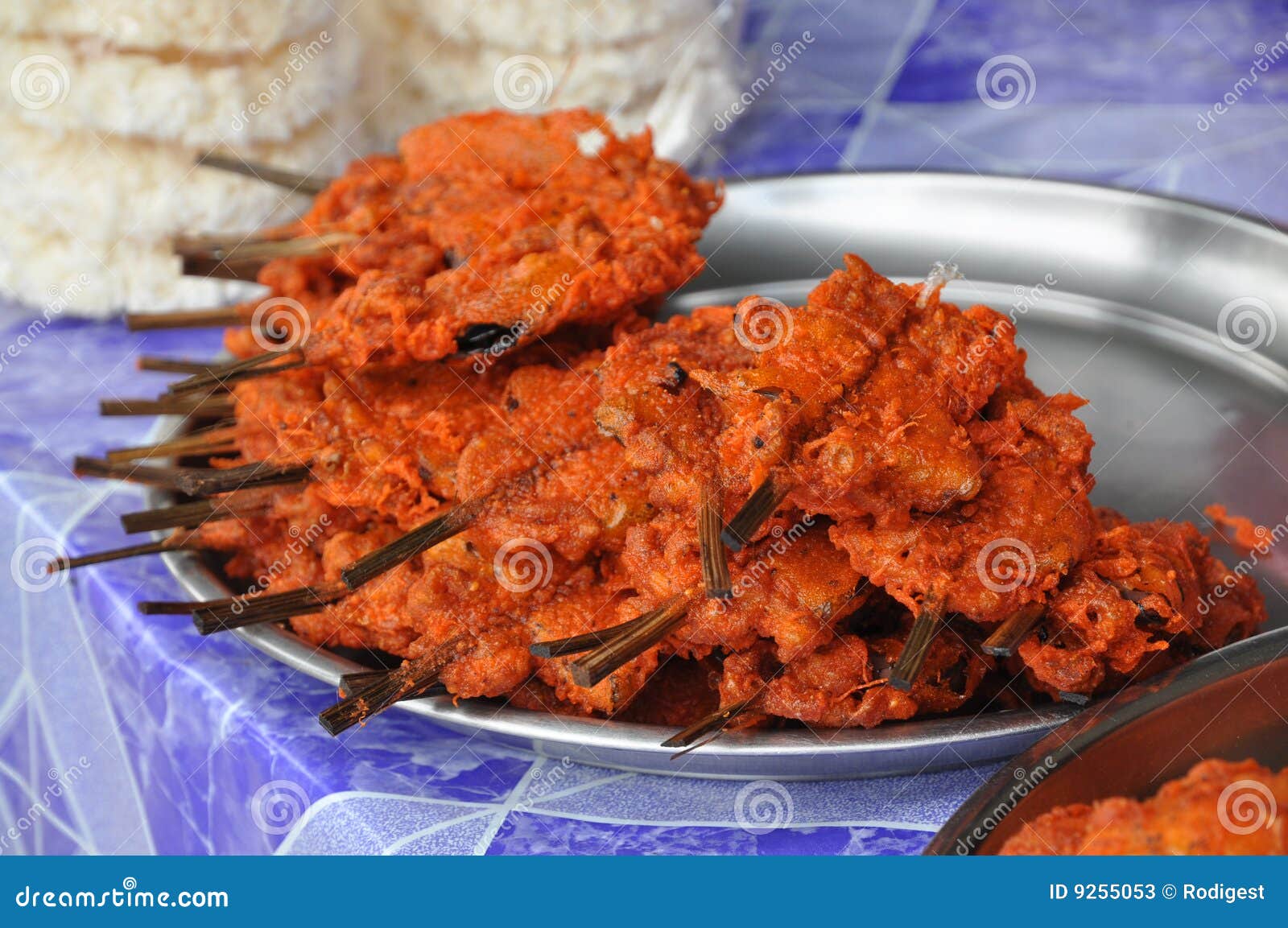 Chicken Giblets Rod Fried Rice Stock Image Image of crisp, brittle
