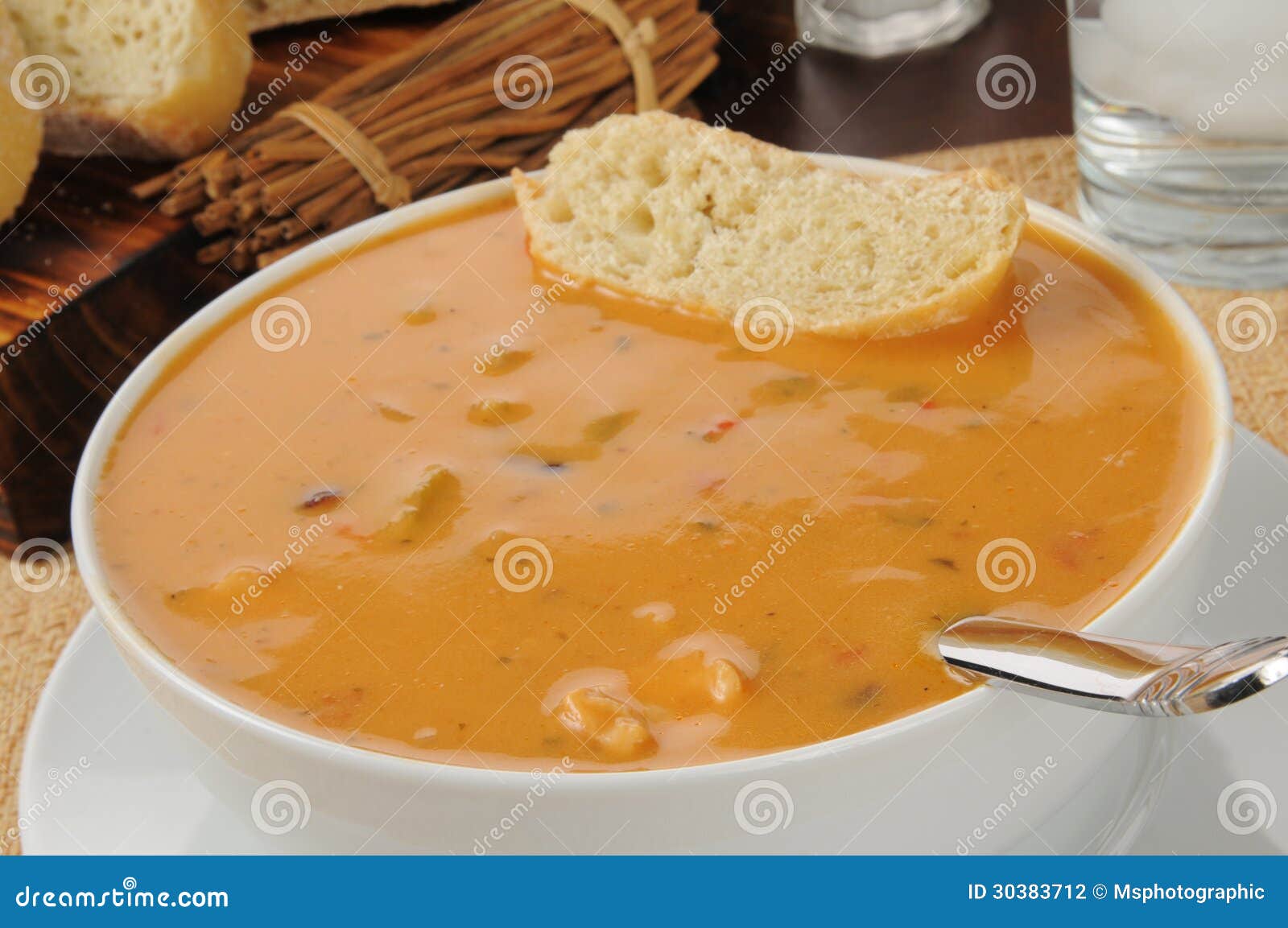Chicken Gouda Cheese Bisque Stock Photo Image of gouda, slice 30383712