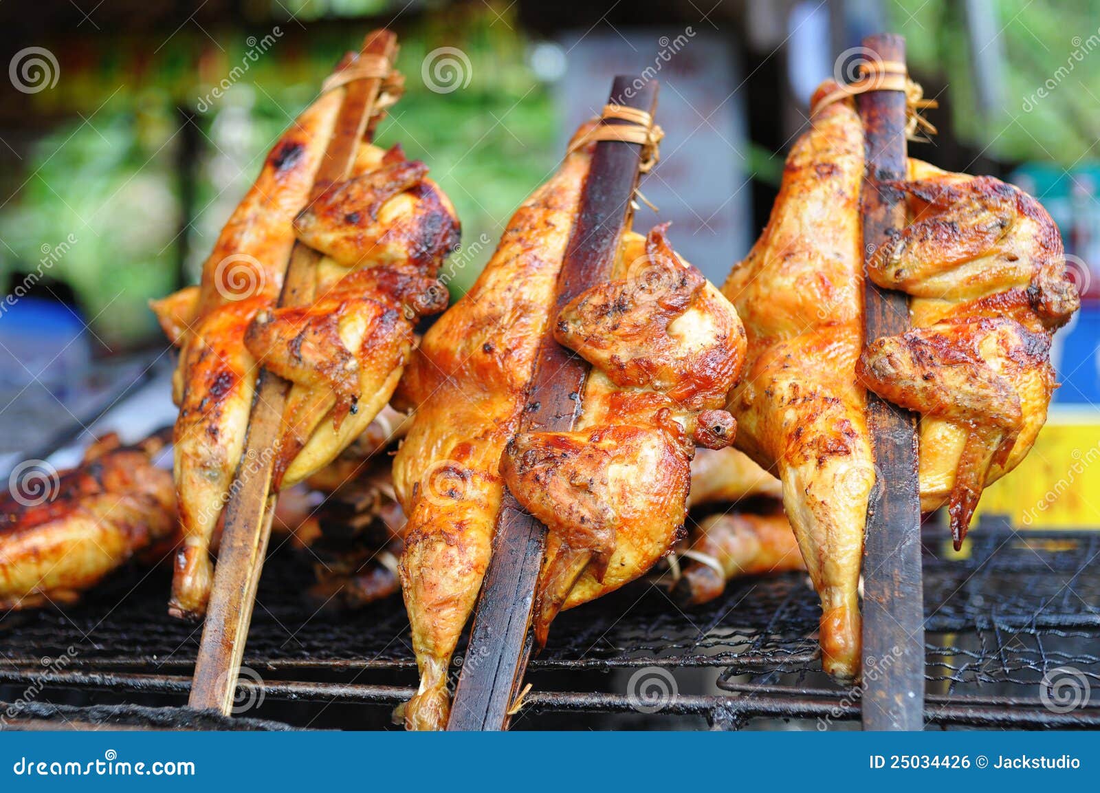 Chicken on grill stock photo. Image of heat, grill, piece 25034426