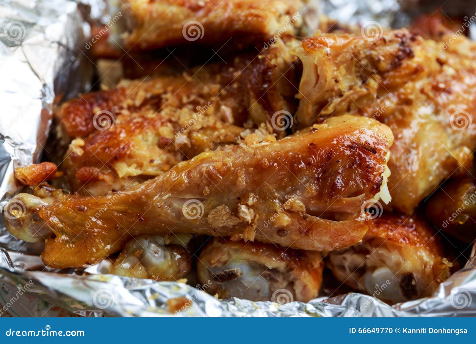 Chicken Grilled Wrap with Aluminium Foil Stock Photo Image of cooked