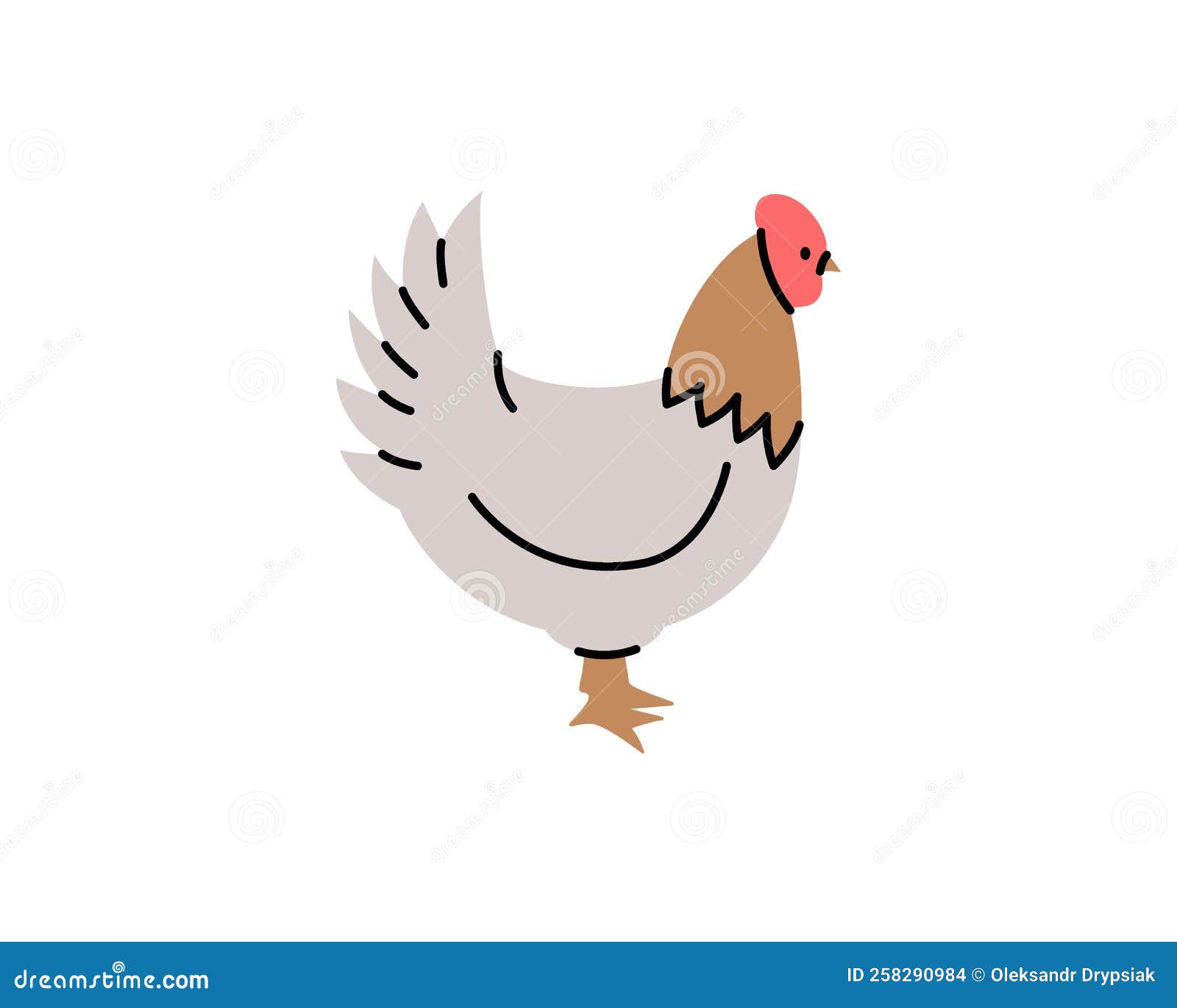 Chicken Hand Drawn Silhouette. Chicken Symbol. Chick Silhouette. Farm ...