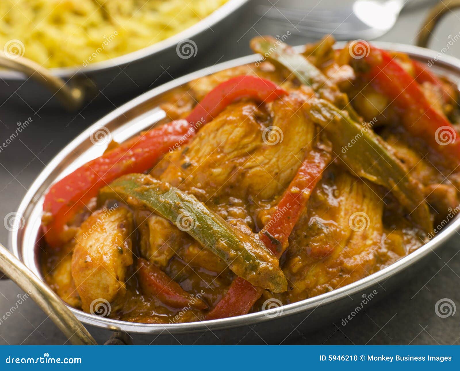 Chicken jalfrezi balti dish Stock Photo by ©Stocksolutions 30451721