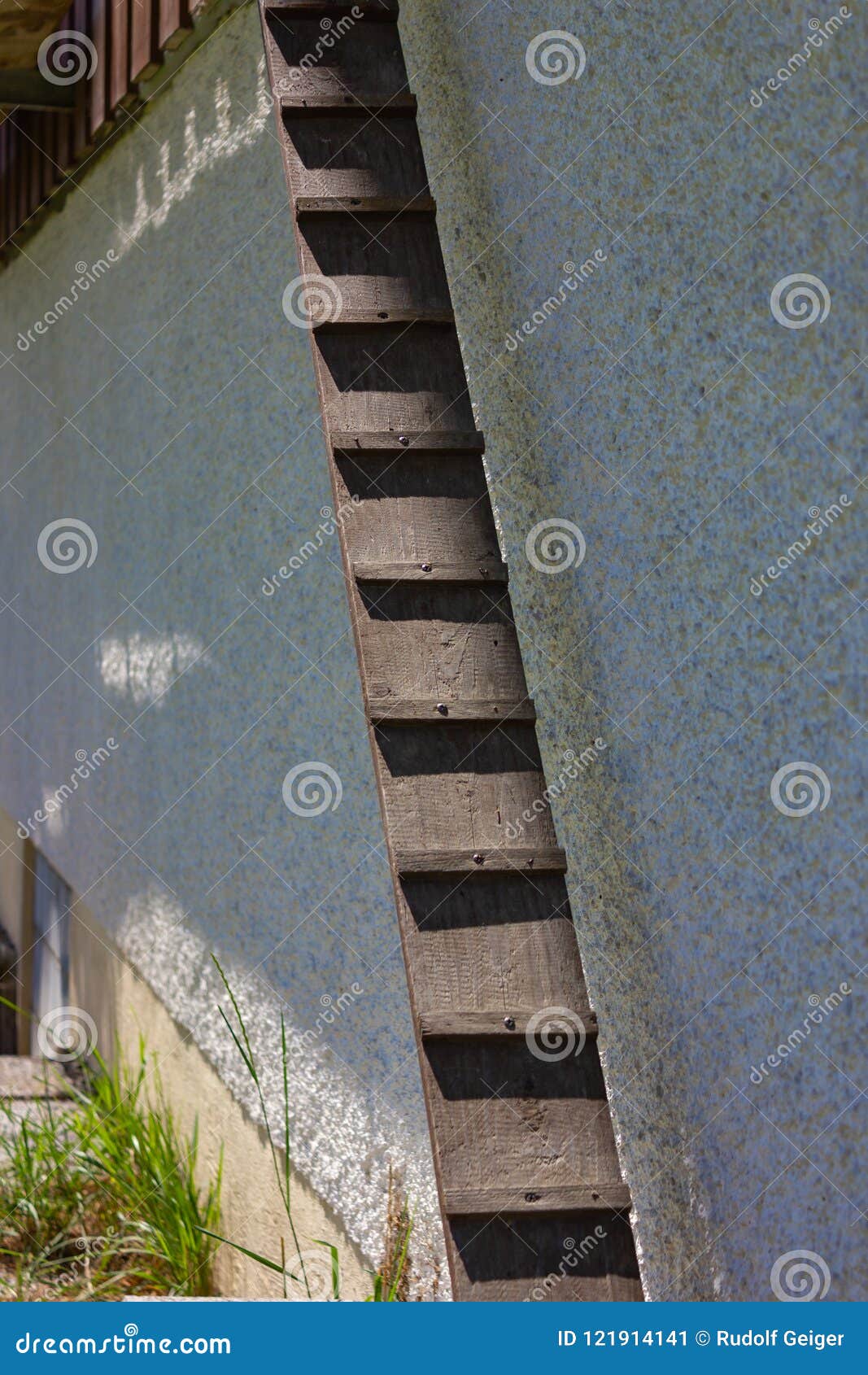 Chicken Ladder At Cottage Garden Stock Image Image Of Structure