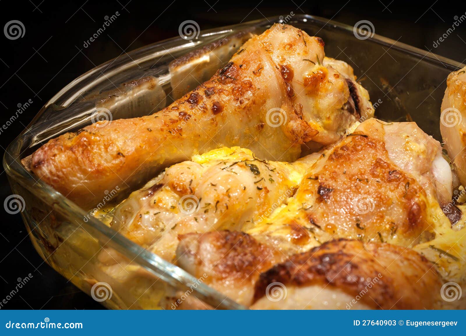 Chicken Legs Baked with Mayonnaise Stock Image Image of chicken