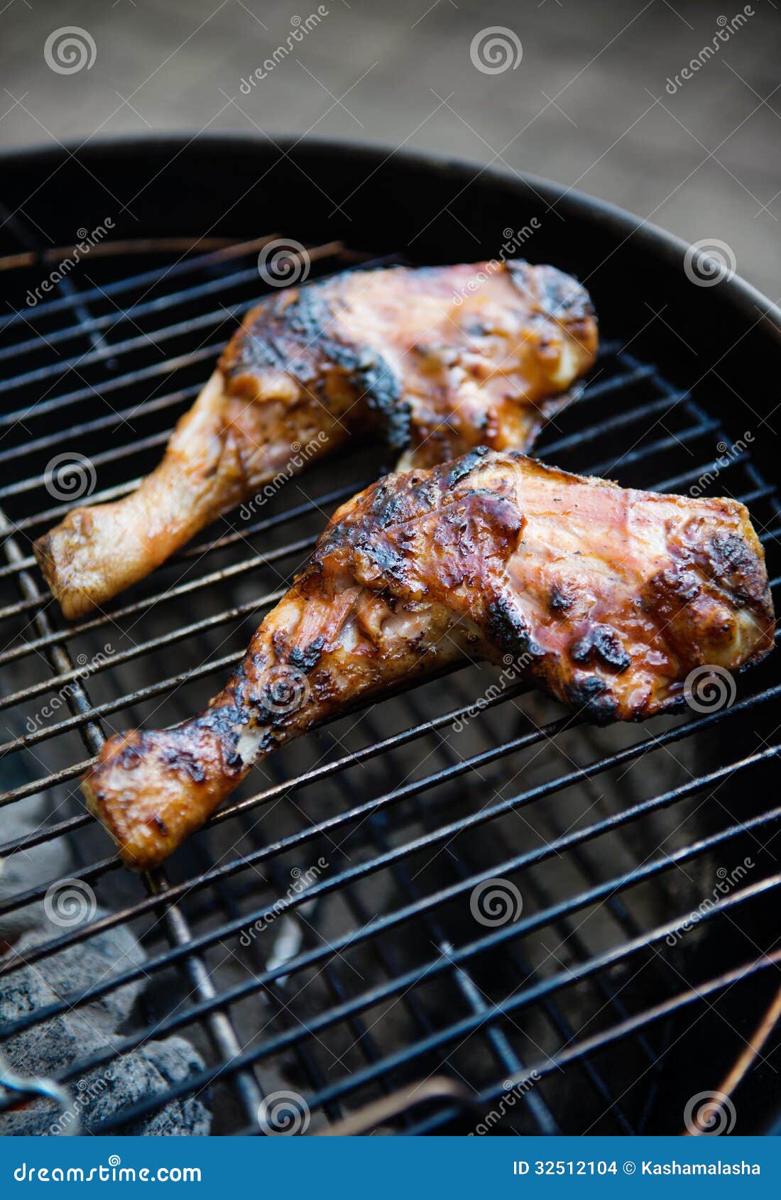 Chicken legs on grill stock photo. Image of golden, cooked 32512104
