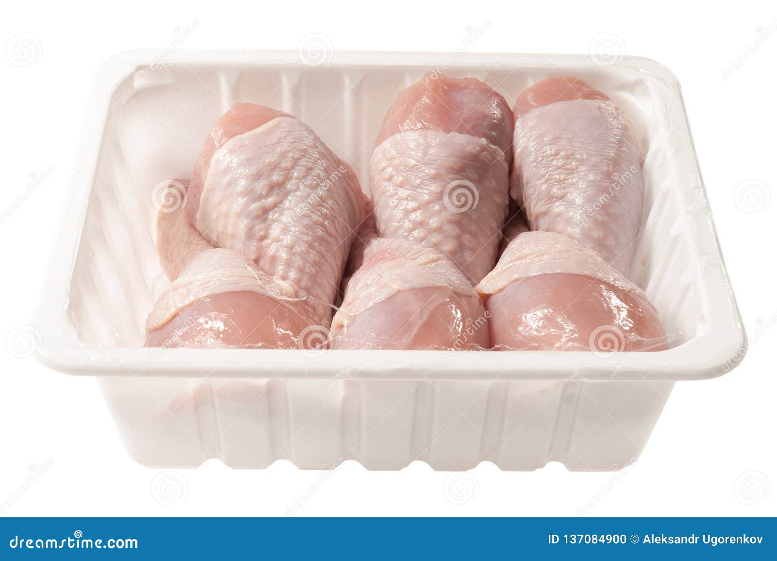 Chicken Legs in Plastic Box Stock Photo Image of cooking, animal 137084900
