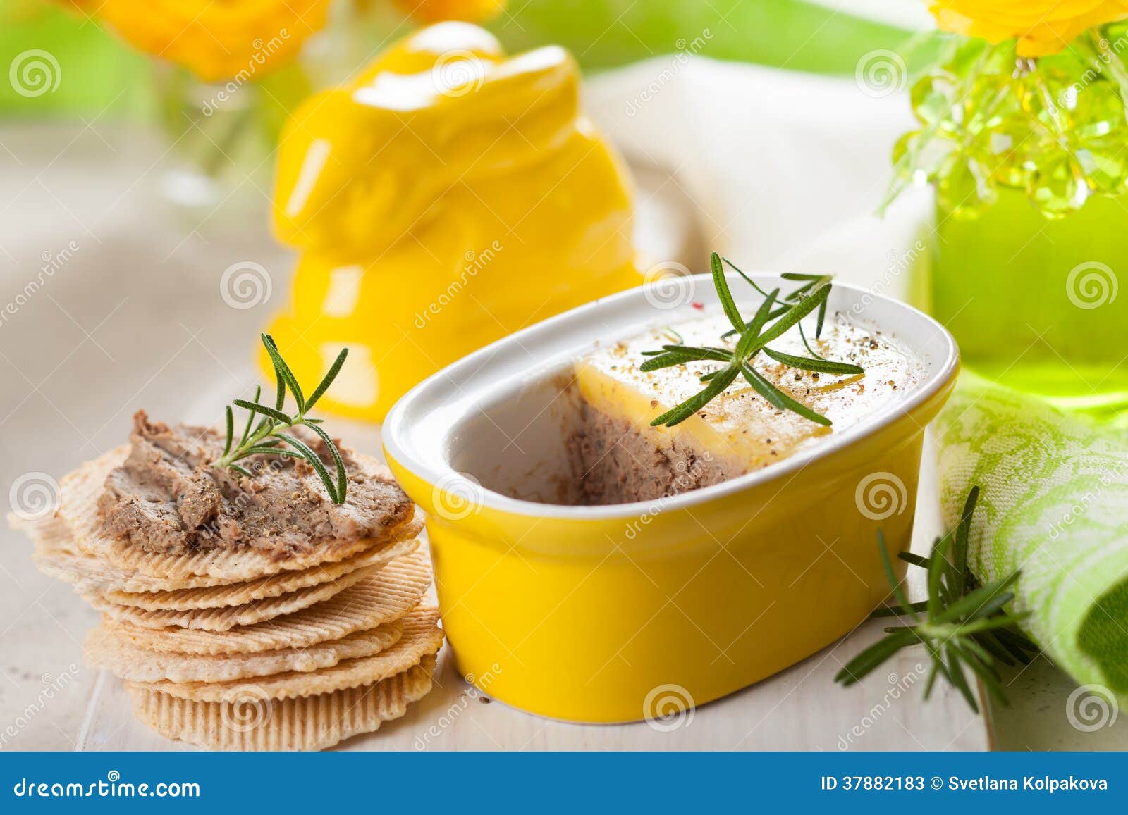 Chicken liver pate stock image. Image of herb, fresh 37882183