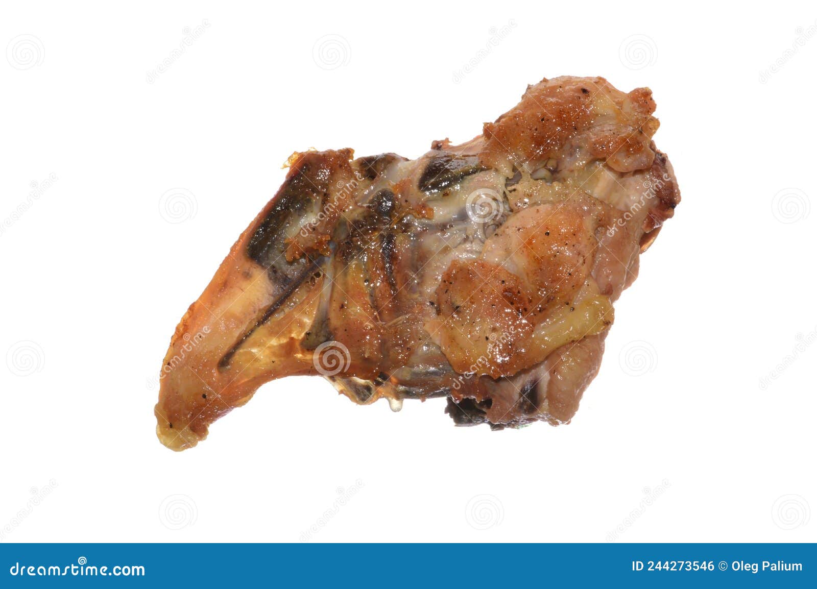 Chicken Meat Isolated on White Background Stock Photo Image of cuisine, wing 244273546