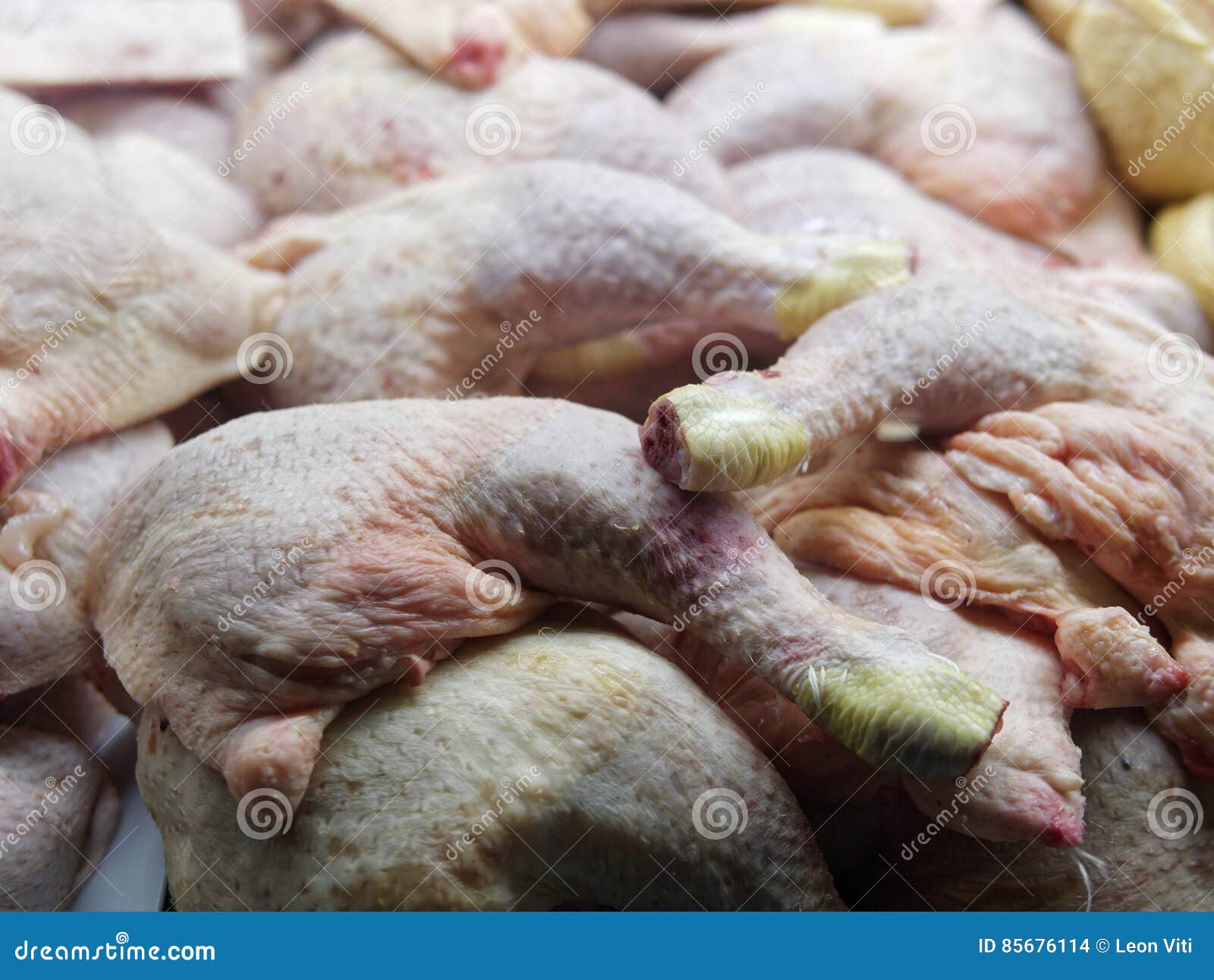 Chicken meat at market stock photo. Image of skin, background 85676114