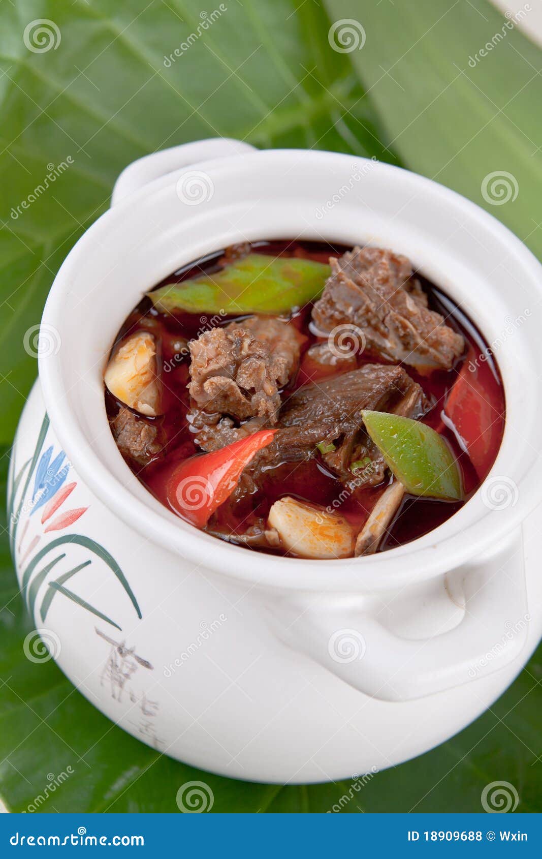Chicken meat and soup stock photo. Image of inside, restaurant - 18909688