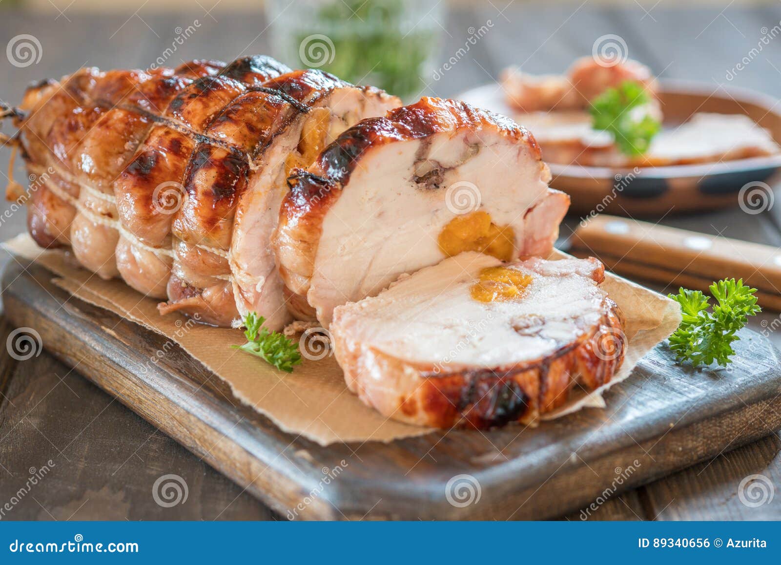 Chicken Meatloaf with Apricots and Nuts Stock Photo Image of apricot