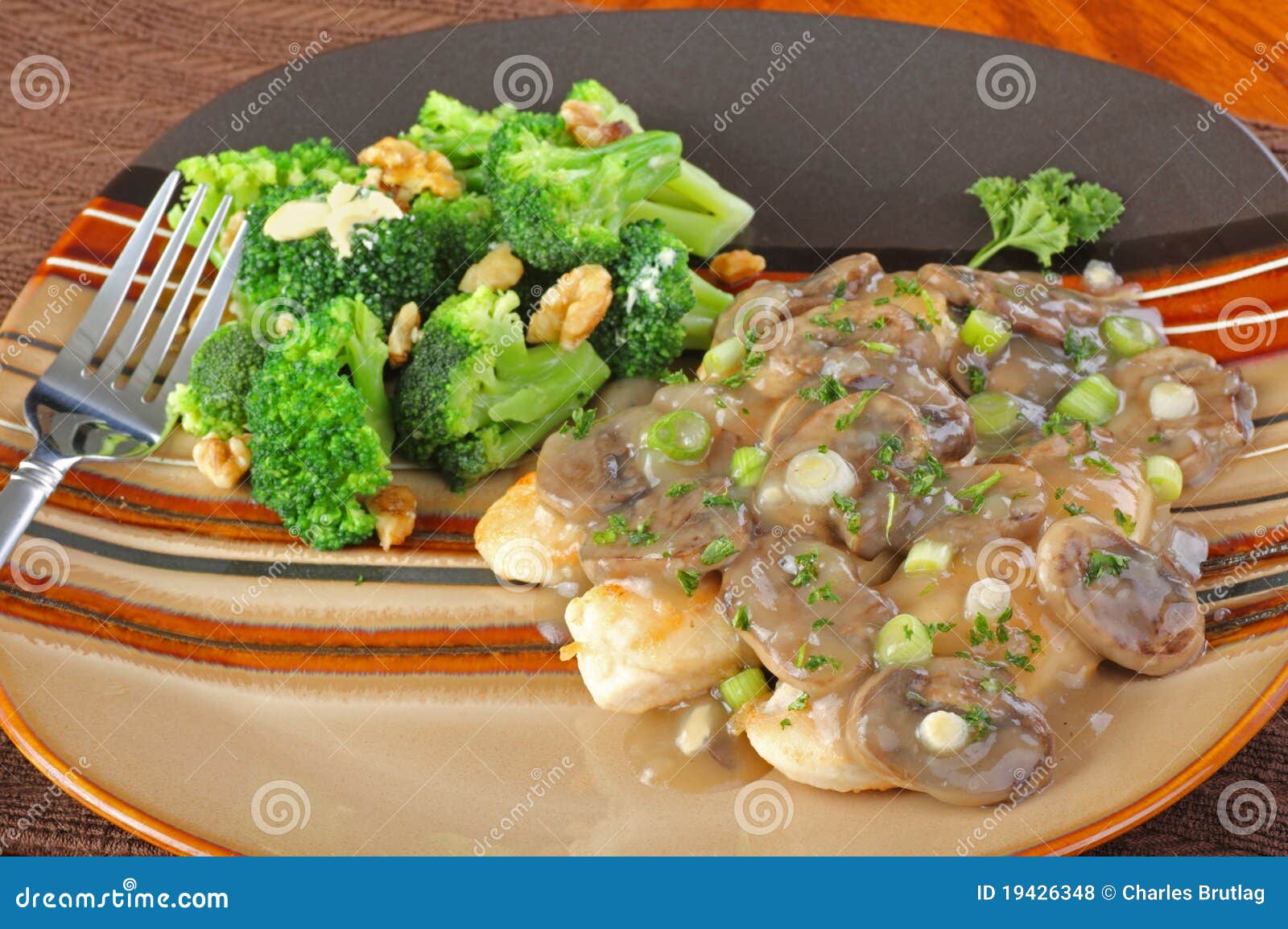 Chicken and Mushroom Gravy stock photo. Image of gravy 19426348