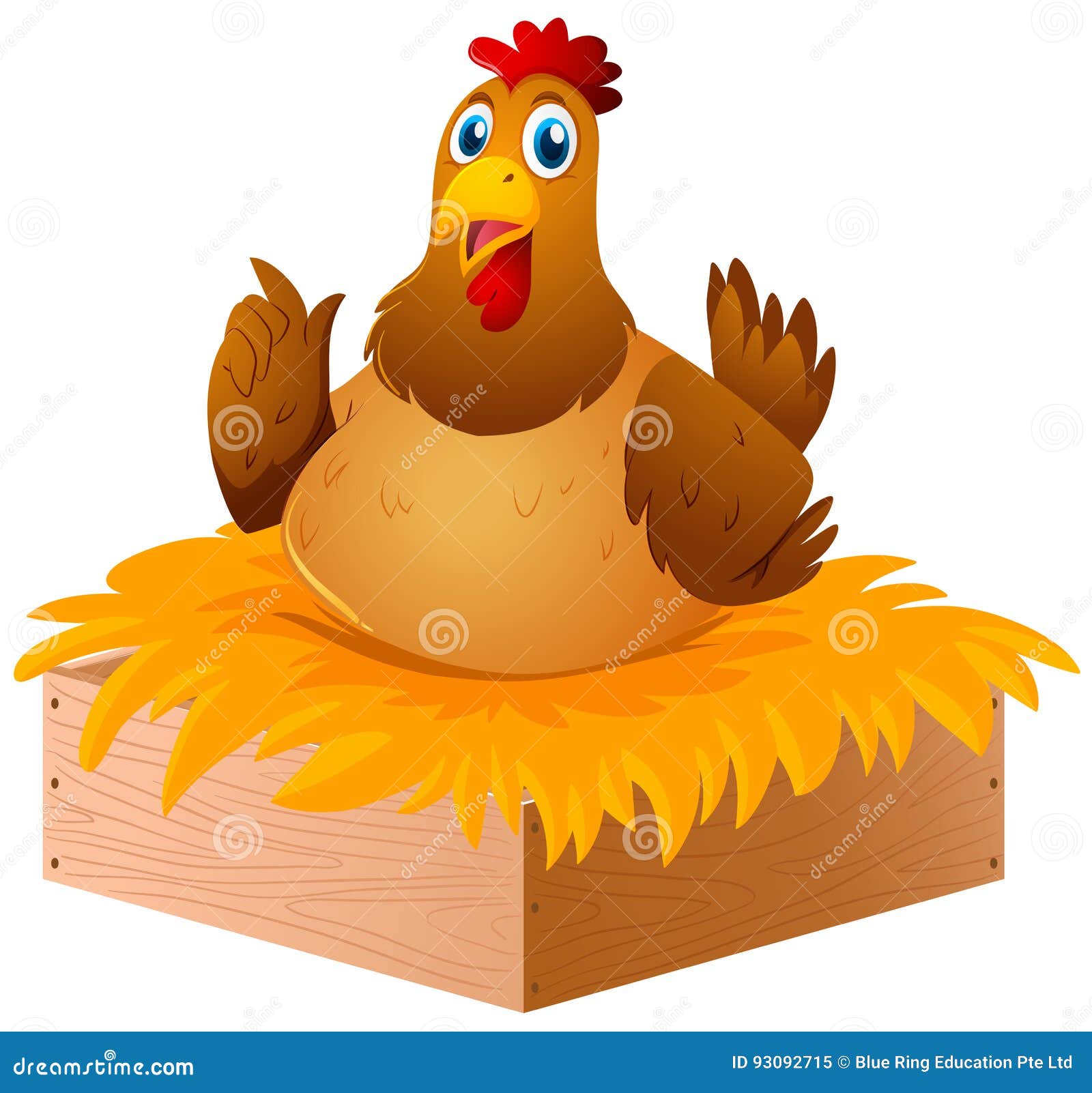 Jpg Library Chicken Nest Clipart - Desenho De Galinha Colorido PNG Image