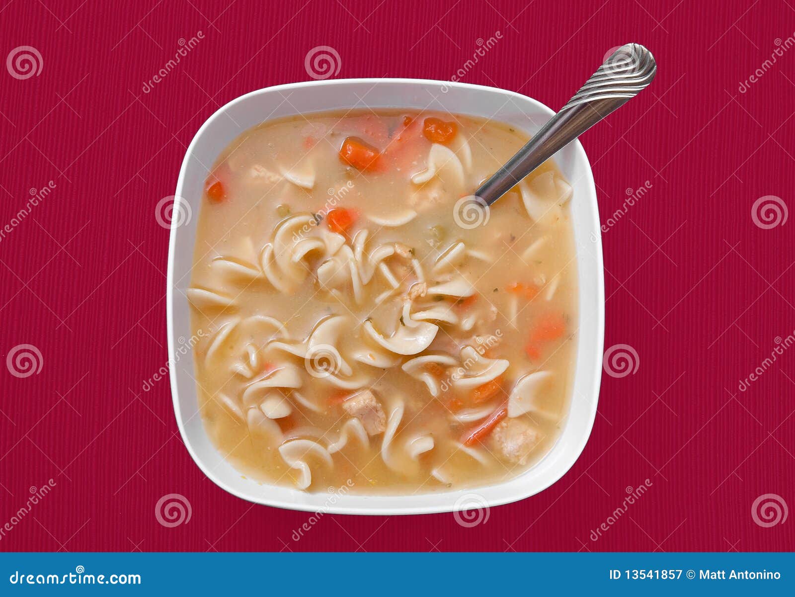 Chicken noodle soup stock image. Image of carrot, healthy - 13541857