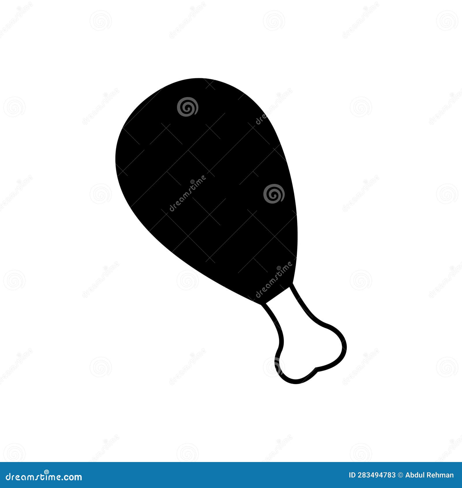 Chicken Outline with Colors Fill Vector Icon that Can Easily Edit or