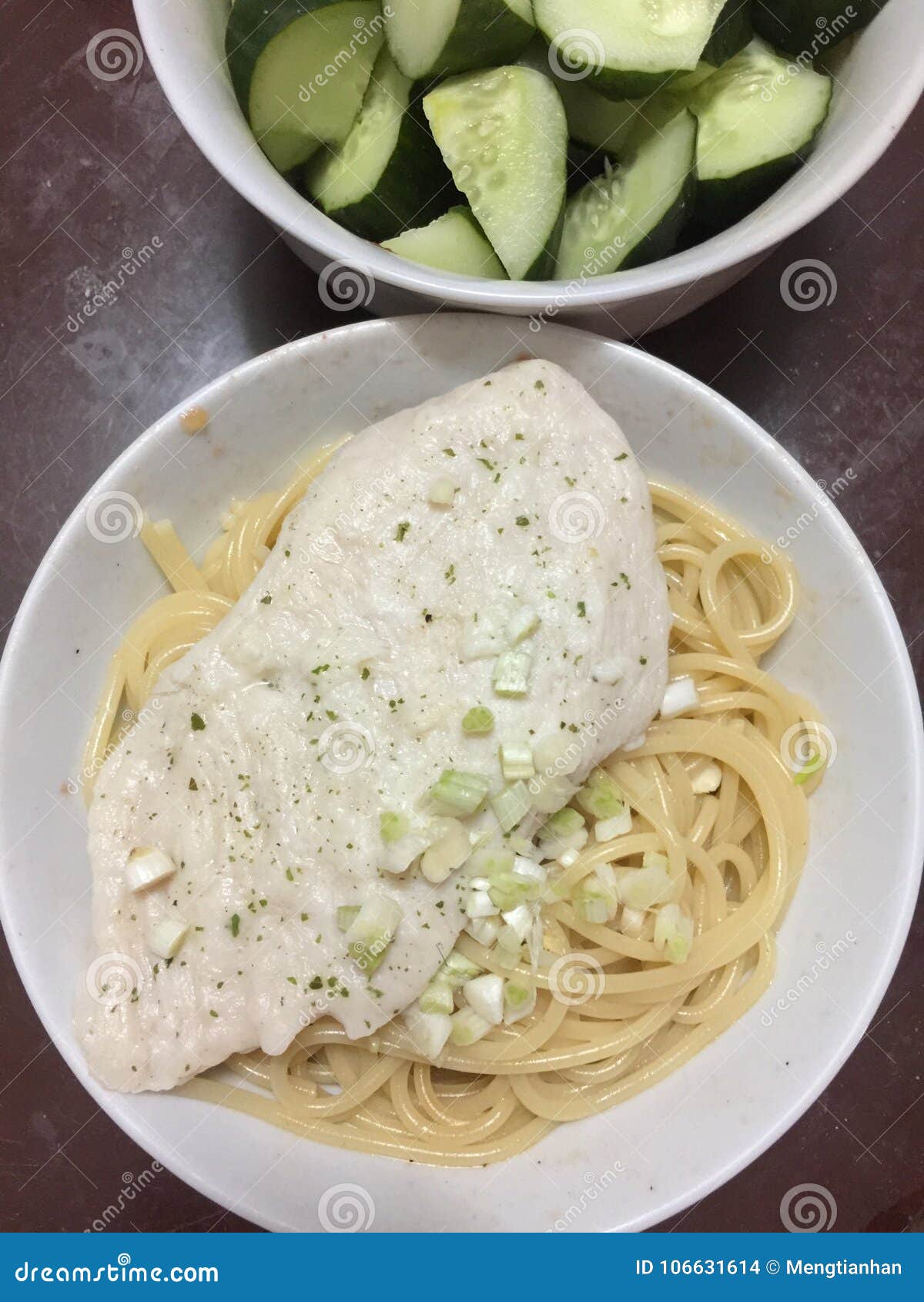 Chicken pasta stock photo. Image of calorie, chicken 106631614