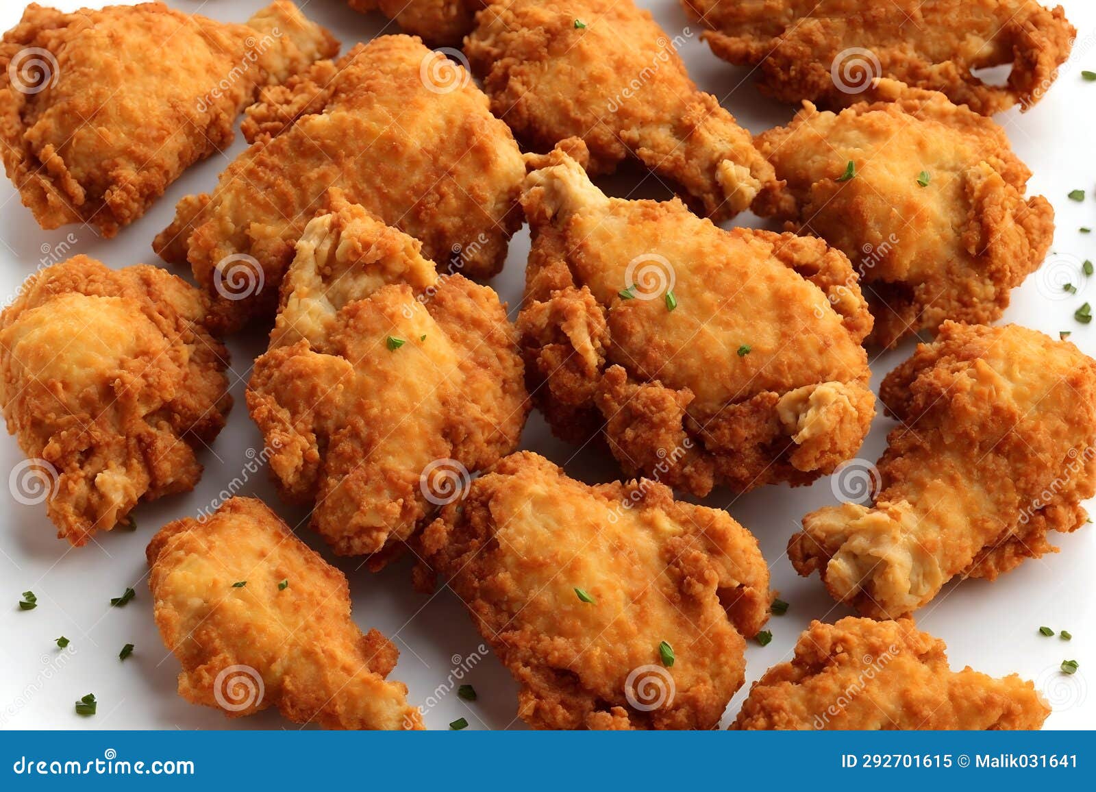 Chicken Pieces Coated in a Seasoned Breading and Deepfried Stock