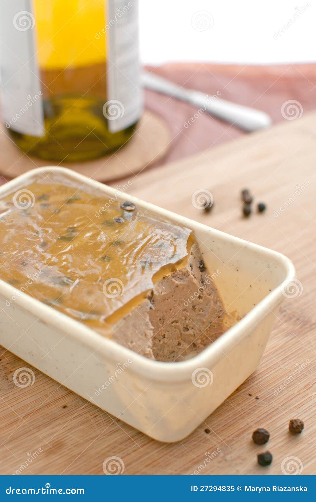 Chicken and Pork Liver Pate French Stock Image Image of pink, pork