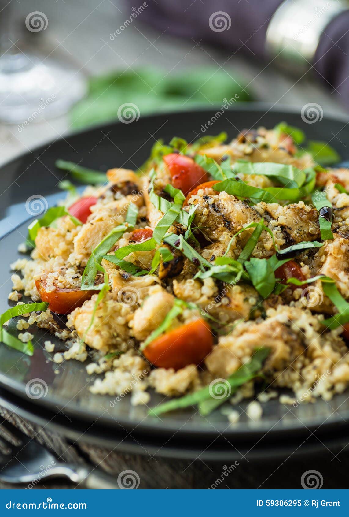Chicken and Quinoa stock image. Image of homemade, seasonal - 59306295