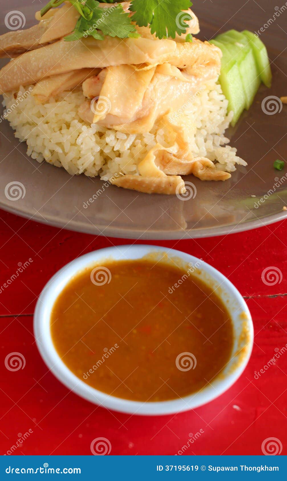 The Chicken Rice stock image. Image of thailand, chicken 37195619