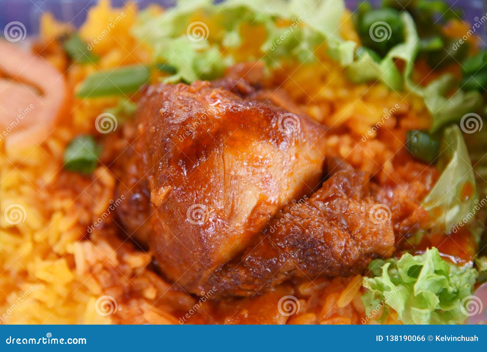 Chicken Rice stock photo. Image of chicken, asian, delicious 138190066