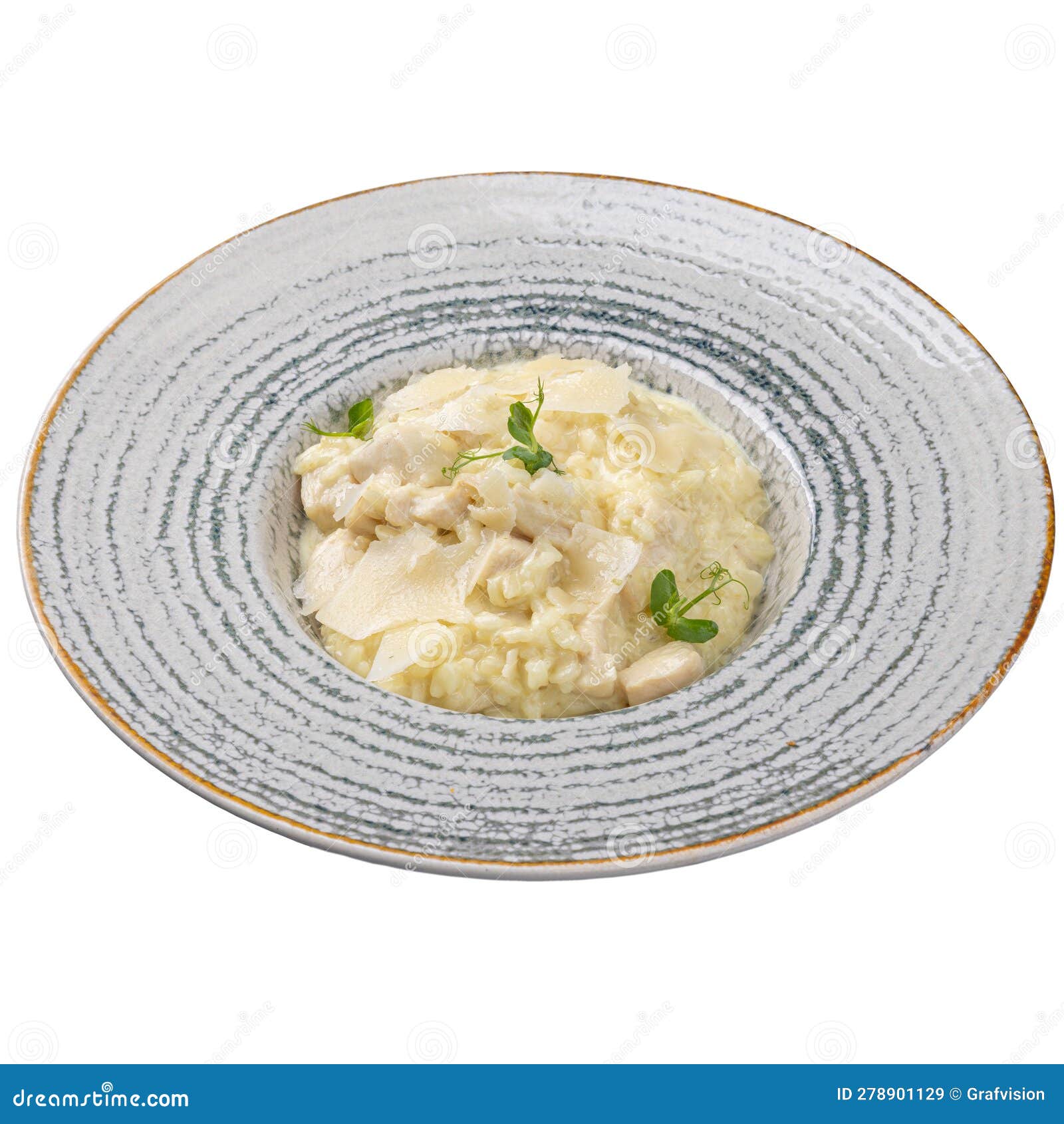 Chicken Risotto with Parmesan Stock Image Image of delicious, concept